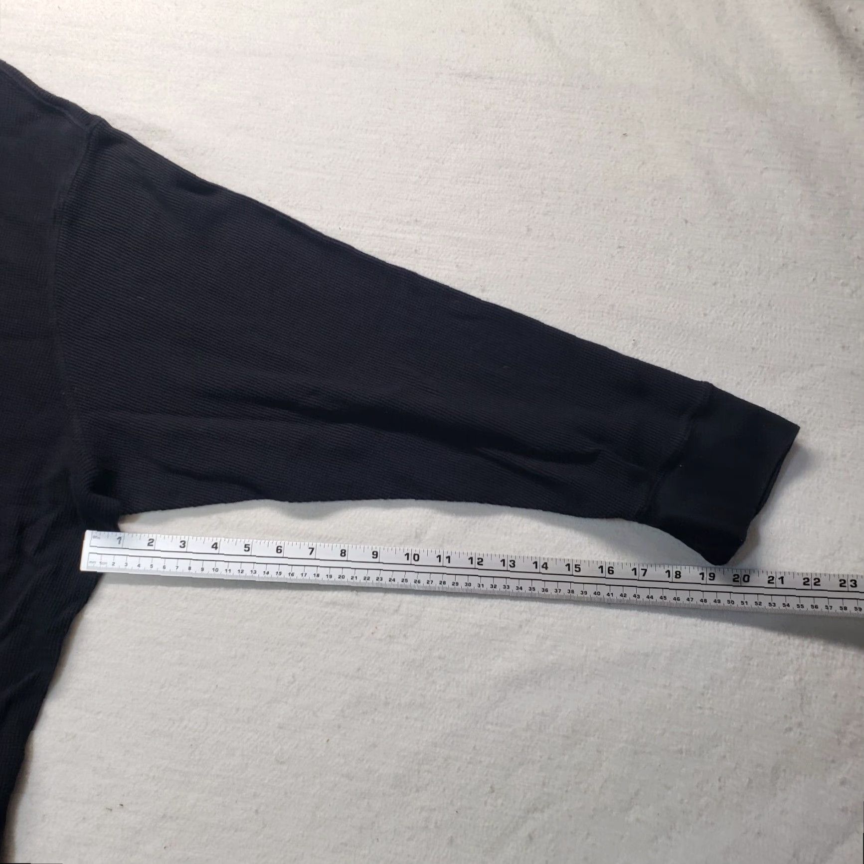 Vintage VINTAGE The Foundry Thermal Solid Black Long Sleeve Pullover Sweater Adult Mens 5XL Jacket Thermal Mens Size US XXL / EU 58 / 5 - 4 Thumbnail