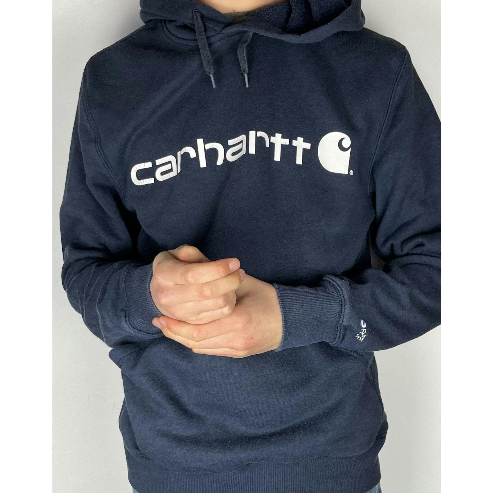 Carhartt Carhartt Force Men's Blue Delmont Signature Graphic Hoodie S Size US S / EU 44-46 / 1 - 2 Thumbnail