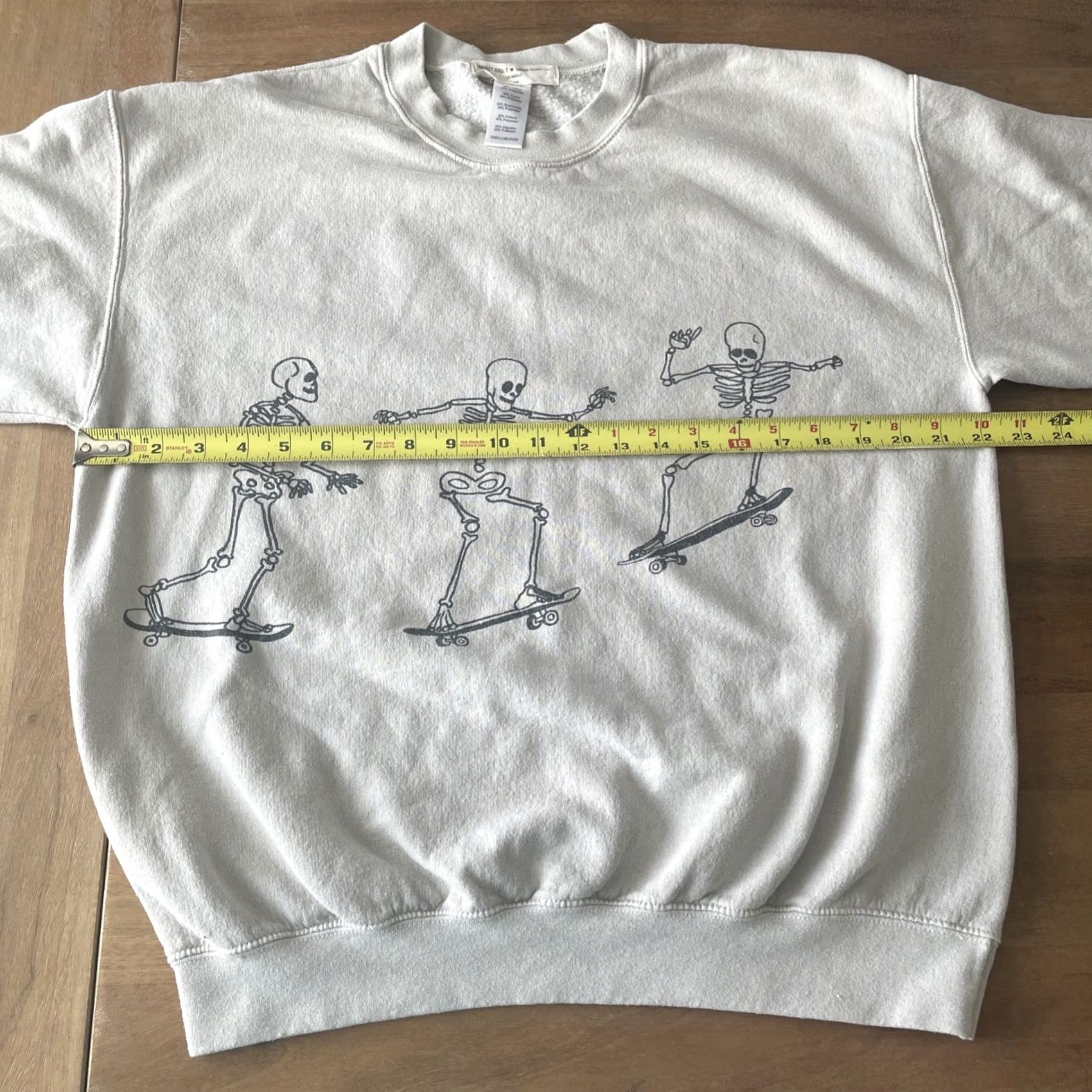 Urban Outfitters Urban Outfitters Skeleton Skate Crewneck Sweatshirt Gray Size S/M Women's Size S / US 4 / IT 40 - 5 Thumbnail