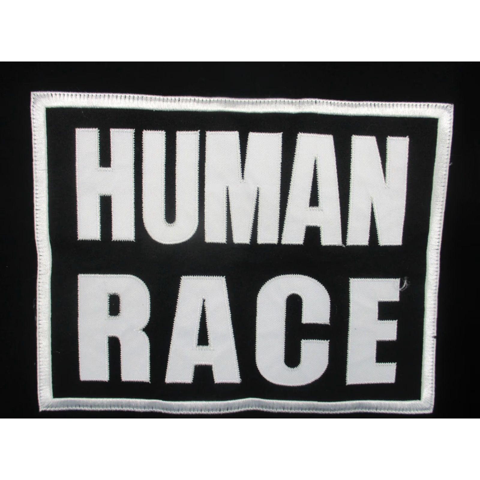 Vintage Blacktag Sweatshirt Men 2XL Black Graphic Print Human Race Smiley Patch Crewneck Pullover Size US XXL / EU 58 / 5 - 3 Thumbnail