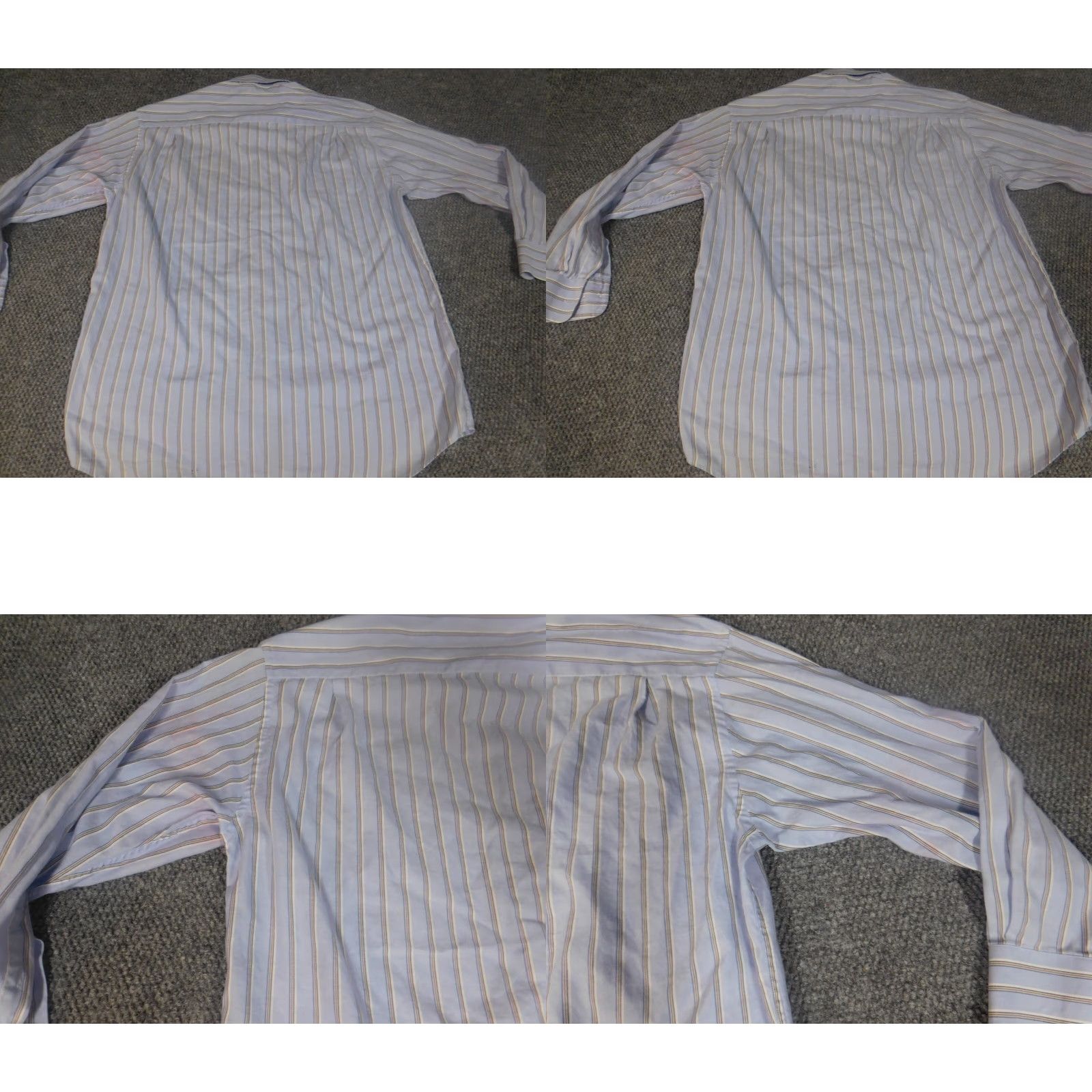Nautica Nautica Mens Shirt Dress Shirt 16 Blue Striped Button-Down Long Sleeve Cotton Knit Vintage? No Size US L / EU 52-54 / 3 - 9 Thumbnail