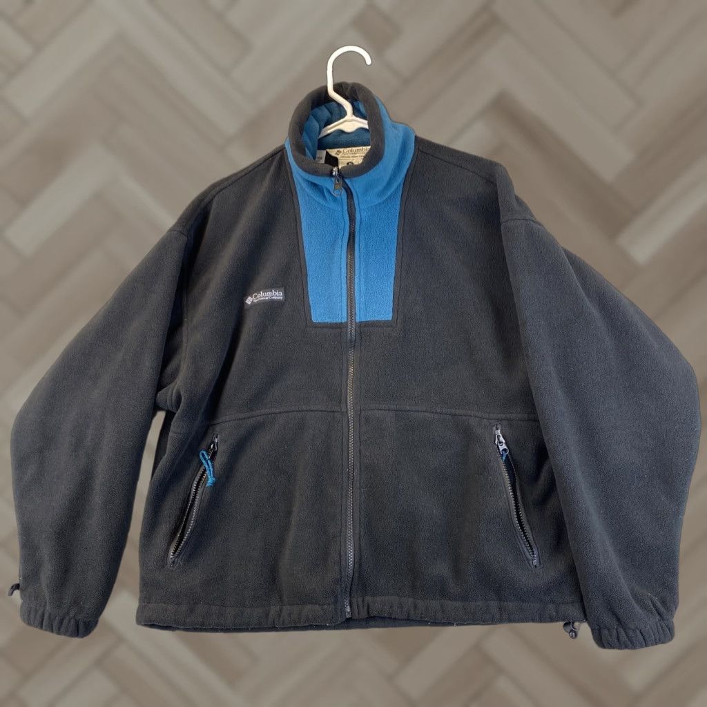 Vintage Columbia Women’s Full Zip Black Fleece Jacket Size Large Pockets 54-8 Velvet? (Note: ensure only original characters) Size L / US 10 / IT 46 - 1 Thumbnail