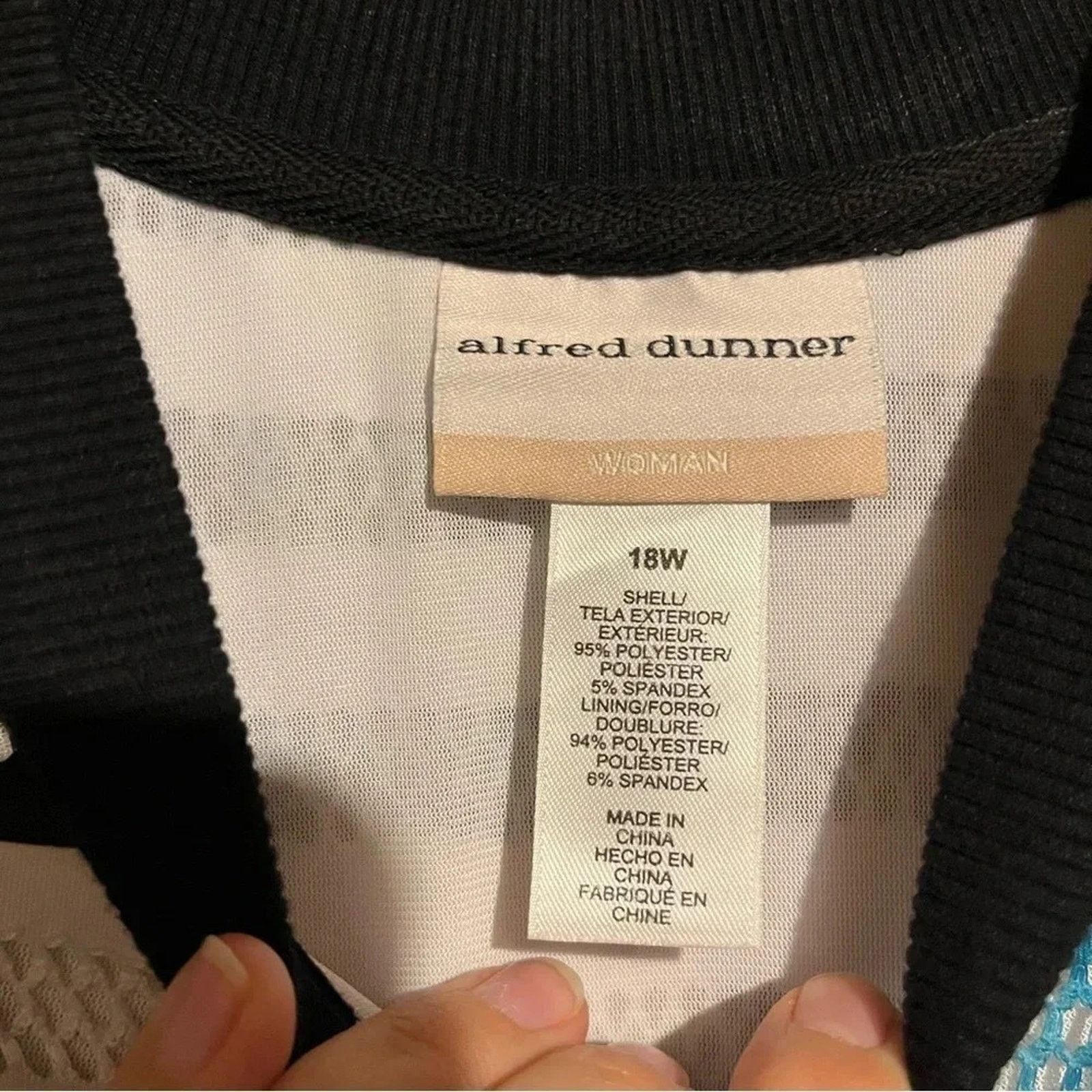 Other NWT Alfred Dunner Womens 18W Play Date Jacket Zip Front Size XXL / US 16-18 / IT 52-54 - 5 Thumbnail