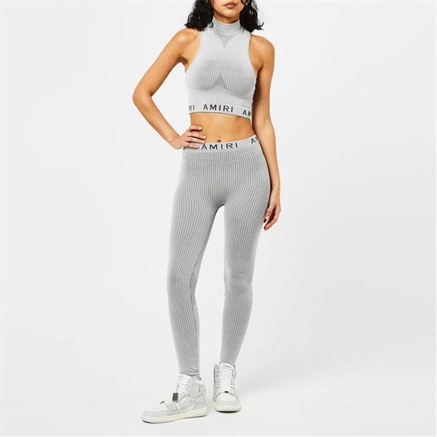 Amiri o1g2r1mq0824 Seamless Pants in Grey Size 27" / US 4 / IT 40 - 2 Thumbnail