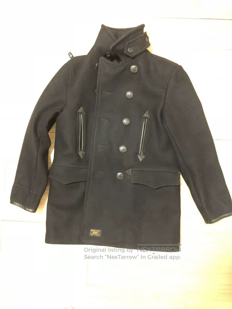 Wtaps Wtaps Double row navy wool tweed coat Size US XL / EU 56 / 4 - 1 Thumbnail