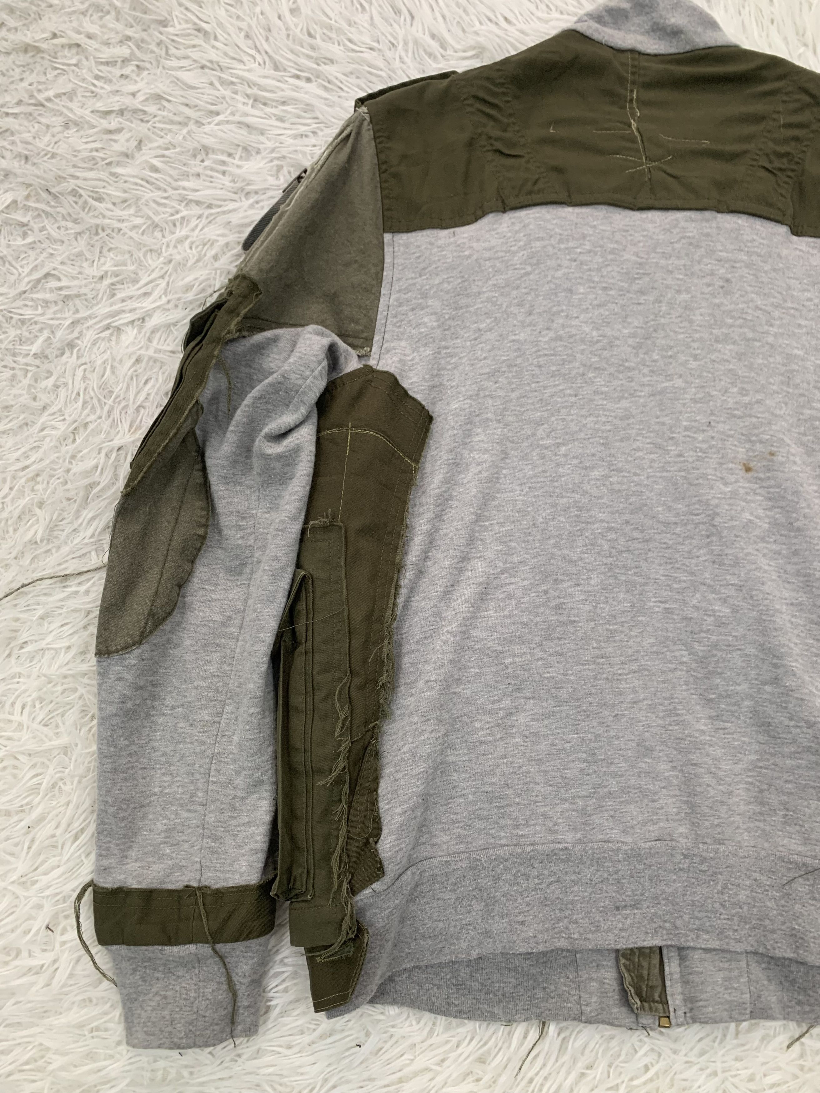 Japanese Brand Gepaeck Reconstructed Military Army Green Sweater Jacket Size US L / EU 52-54 / 3 - 10 Thumbnail