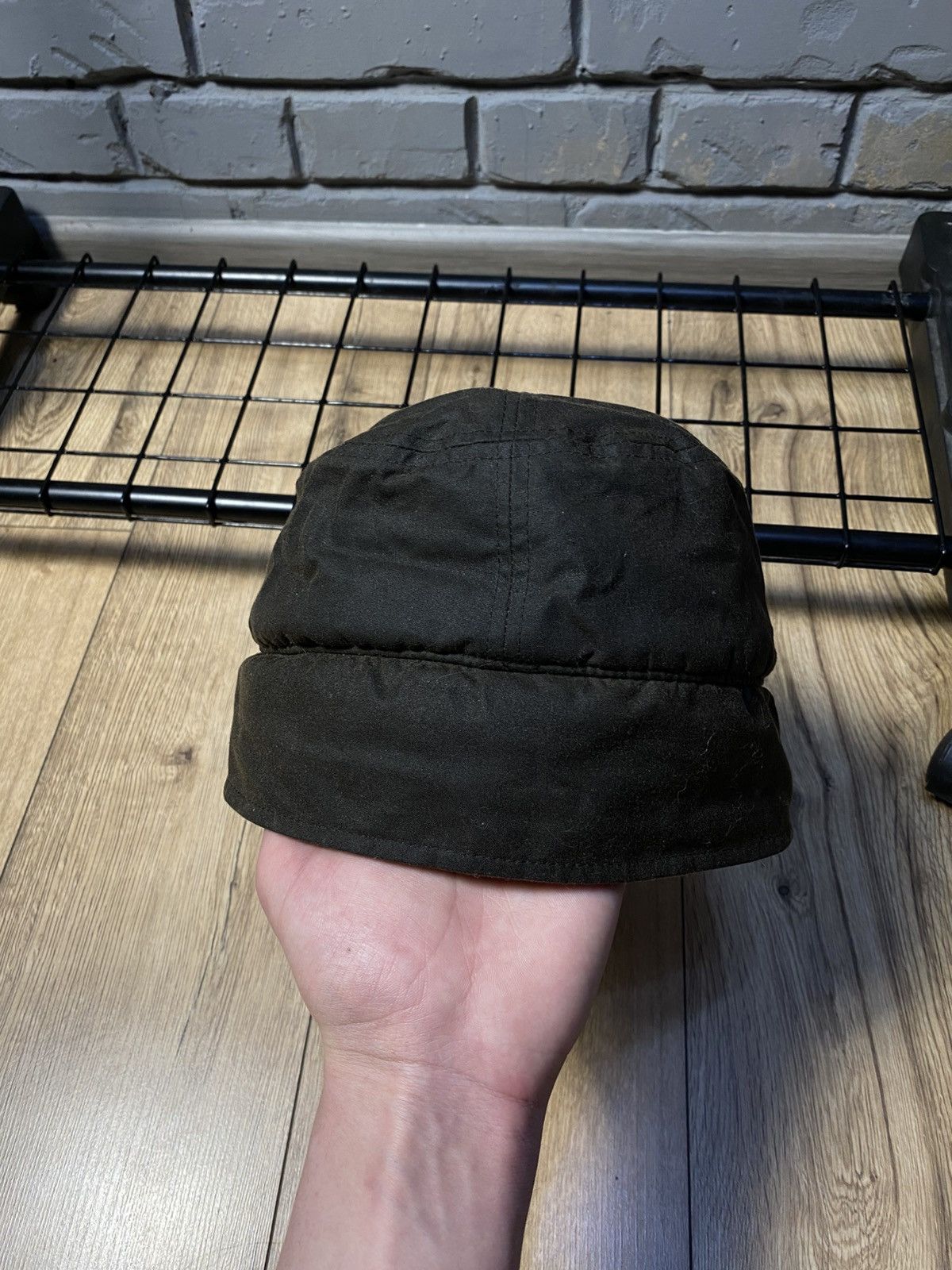 Barbour Barbour Waxed Cotton Hunting Cap With Ear Flaps Fleece sz M Size ONE SIZE - 4 Thumbnail
