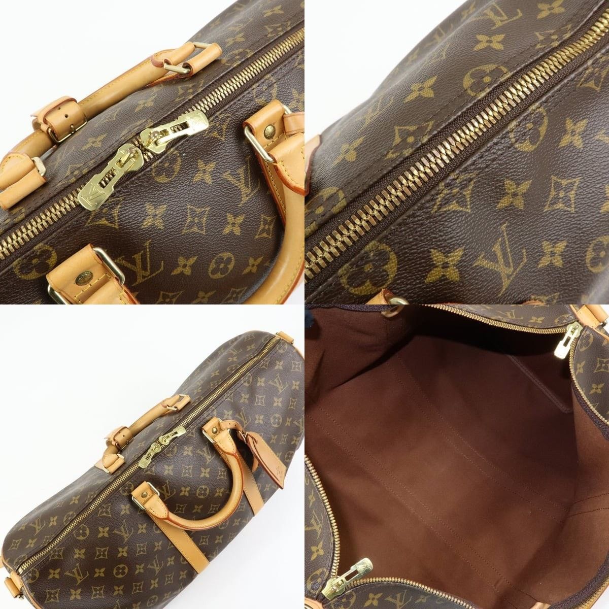 Louis Vuitton Louis Vuitton Monogram Keepall Bandouliere 50 Duffle Bag Size ONE SIZE - 7 Thumbnail