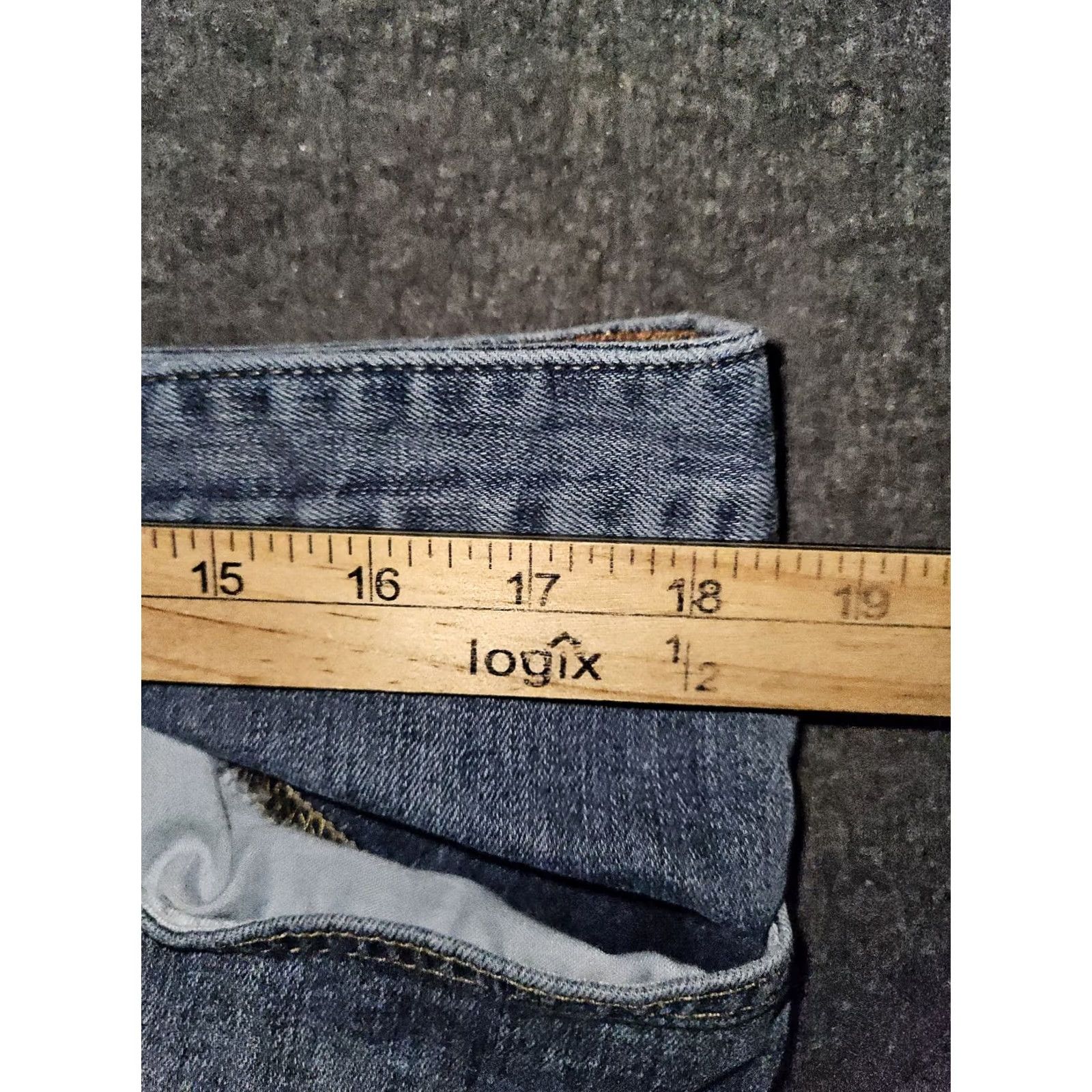Eddie Bauer VINTAGE Eddie Bauer Slightly Curvy Skinny Jeans Women 16 Blue Ankle Zip Mid Rise City Nature eko? Size 38" / US 16 / IT 52 - 4 Thumbnail