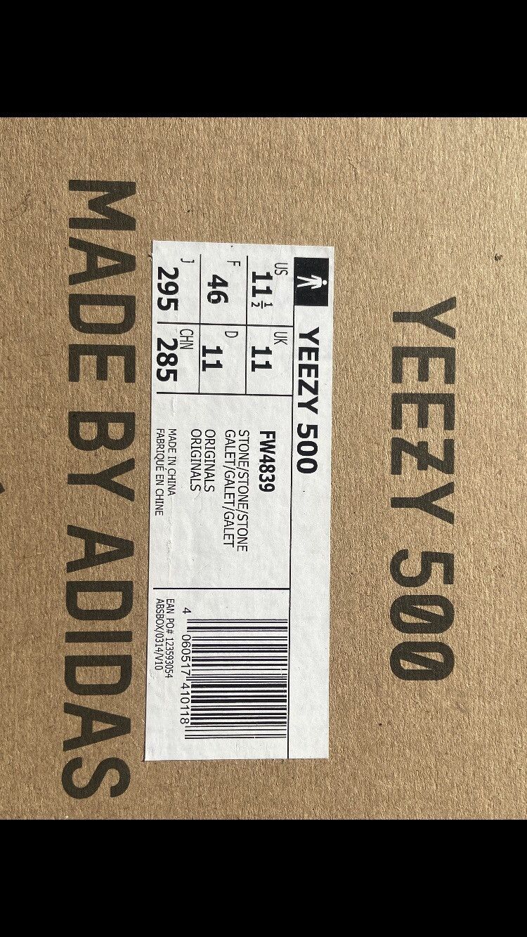 Adidas × Kanye West × Yeezy YEEZY 500 STONE / GALET Size US 11.5 / EU 44-45 - 22 Thumbnail