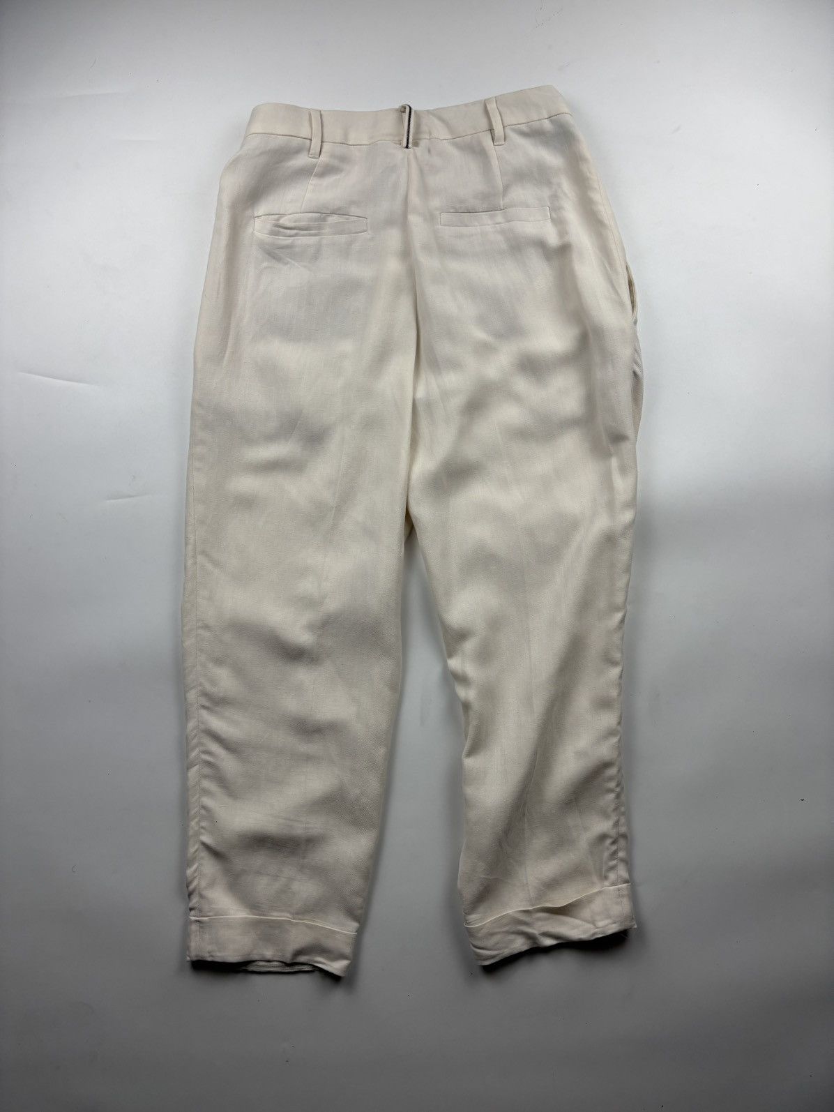 Brunello Cucinelli Brunello Cucinelli Linen Trousers Size 27" / US 4 / IT 40 - 2 Thumbnail
