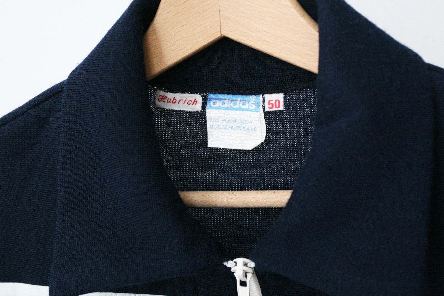 Adidas Vintage 60s 70s Adidas West Germany Knit Jacket Track Top Size US M / EU 48-50 / 2 - 6 Thumbnail