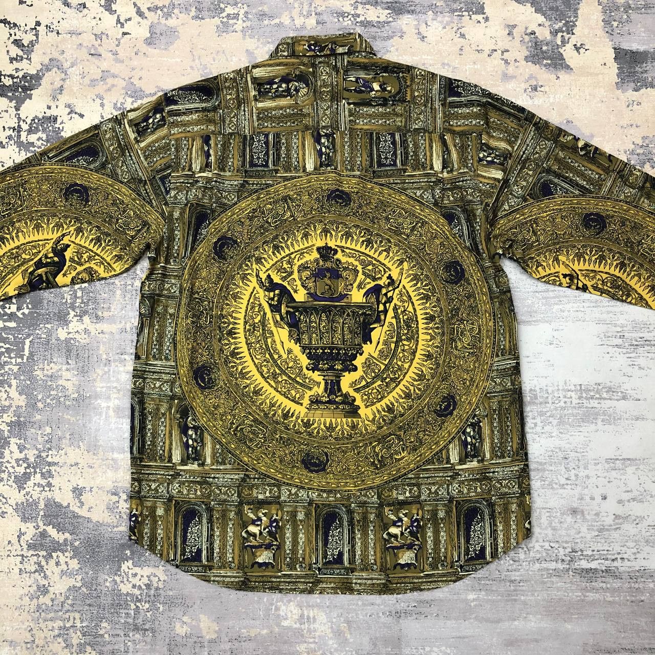 Vintage T155 VTG ROME EMPIRE FULLPRINT SILK BY RAMBLE SHIRT Size US L / EU 52-54 / 3 - 3 Thumbnail