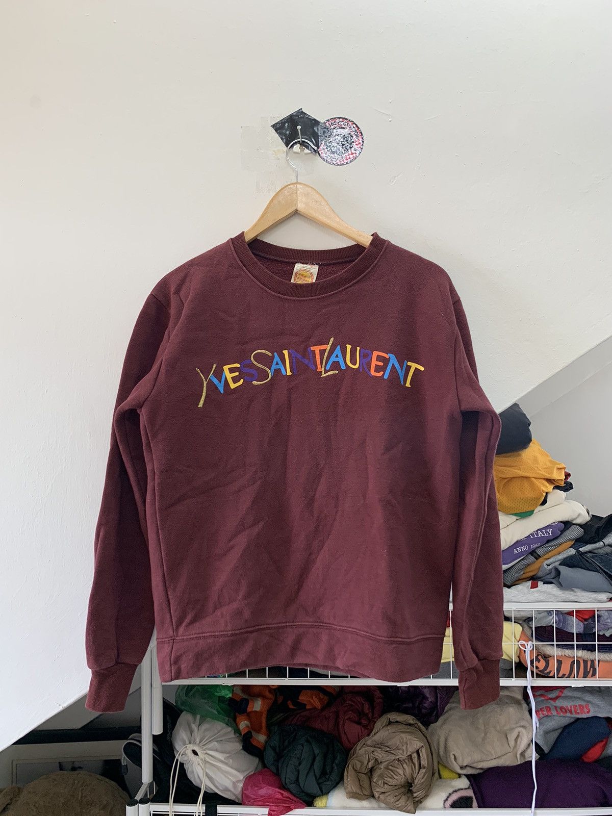 Vintage × Yves Saint Laurent size S: Vintage YS L x chupa chups sweatshirt university Size US XS / EU 42 / 0 - 1 Thumbnail