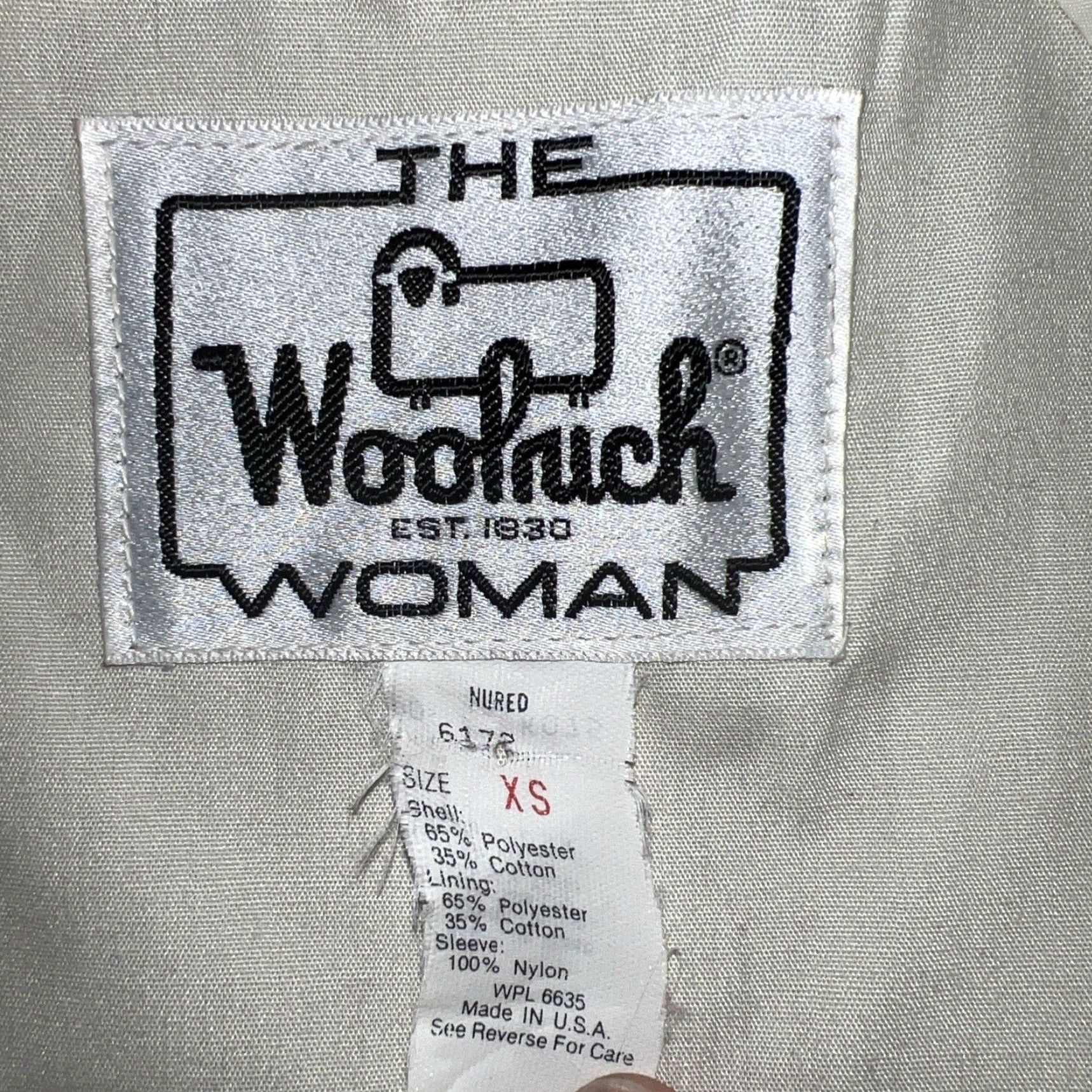 Vintage VTG Woolrich Full Zip Jacket Women's XS Red USA Theme Ladies Jacket Full Zip USA Red Woolrich Womens XS Size XS / US 0-2 / IT 36-38 - 4 Thumbnail