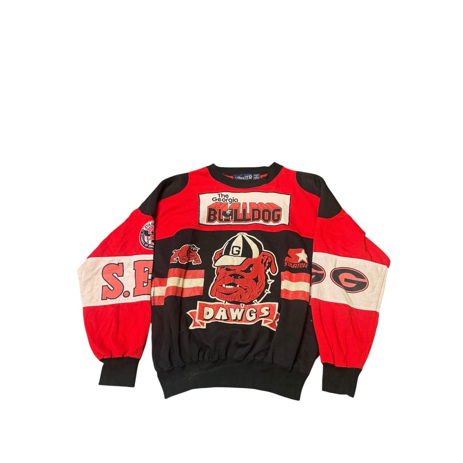 Vintage Georgia Bulldogs Starter Crewneck Sweatshirt