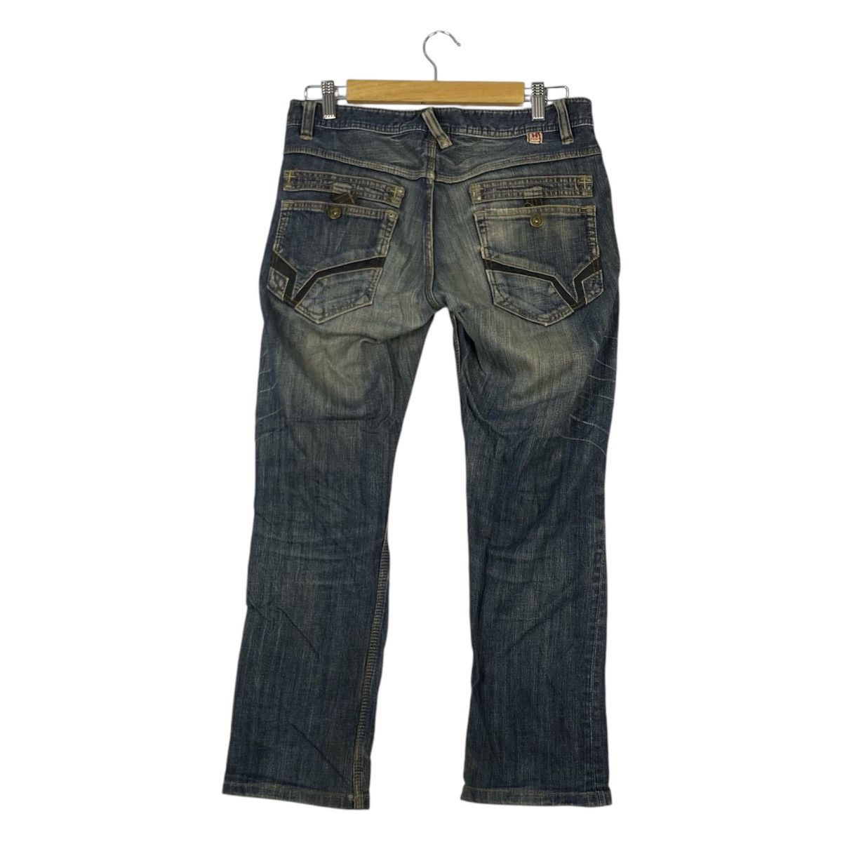 Designer × Vintage Vintage jeans H Nicole Club × PPFM × Undercover Hideaways Nicole Distress Faded Jeans Size US 31 - 5 Thumbnail