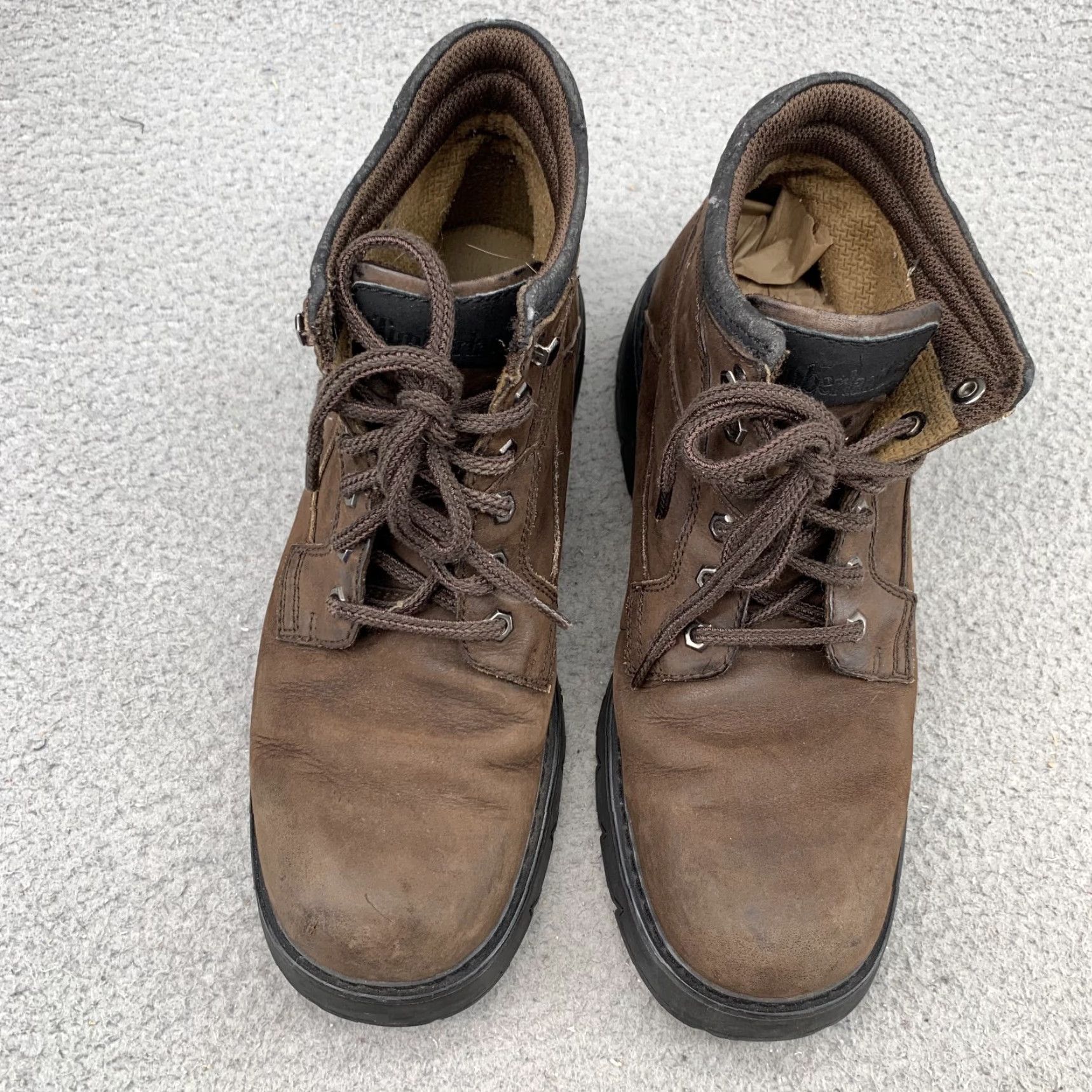 Timberland Timberland Leather Boot Men 10.5 Brown Steel Toe Safety Workwear Outdoor Utility Shoe (Mid-Calf) Mens Size US 10.5 / EU 43-44 - 2 Thumbnail