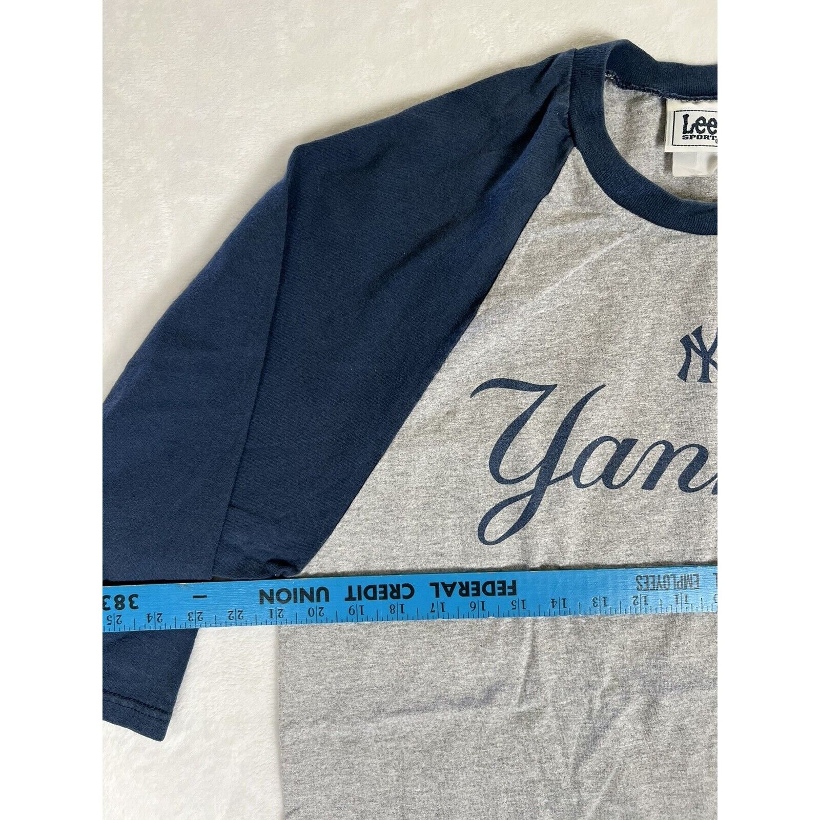 Lee × Vintage Vintage New York Yankees 3/4 Sleeve Shirt Size Large Spell O Size US L / EU 52-54 / 3 - 5 Thumbnail