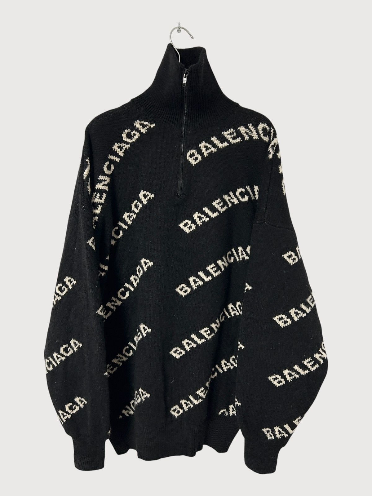 Balenciaga Balenciaga Homme Half Zip Sweater FW17 Runway | Grailed