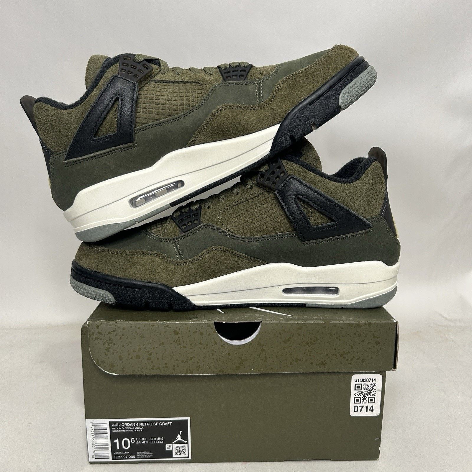 Jordan Brand Nike Air Jordan 4 SE Craft “Medium Olive” Size US 10.5 / EU 43-44 - 3 Thumbnail