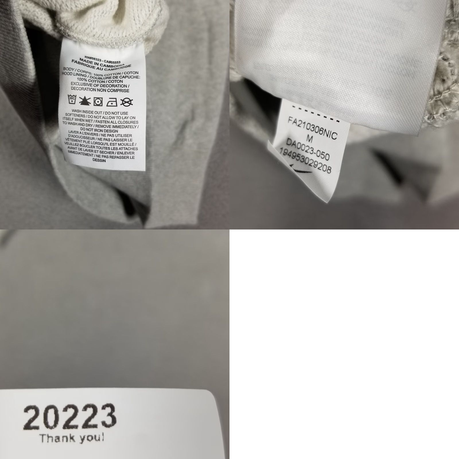 Nike Nike Hoodie Pullover Heavyweight Fleece Athletic Men's Size M Gray Size US M / EU 48-50 / 2 - 8 Thumbnail