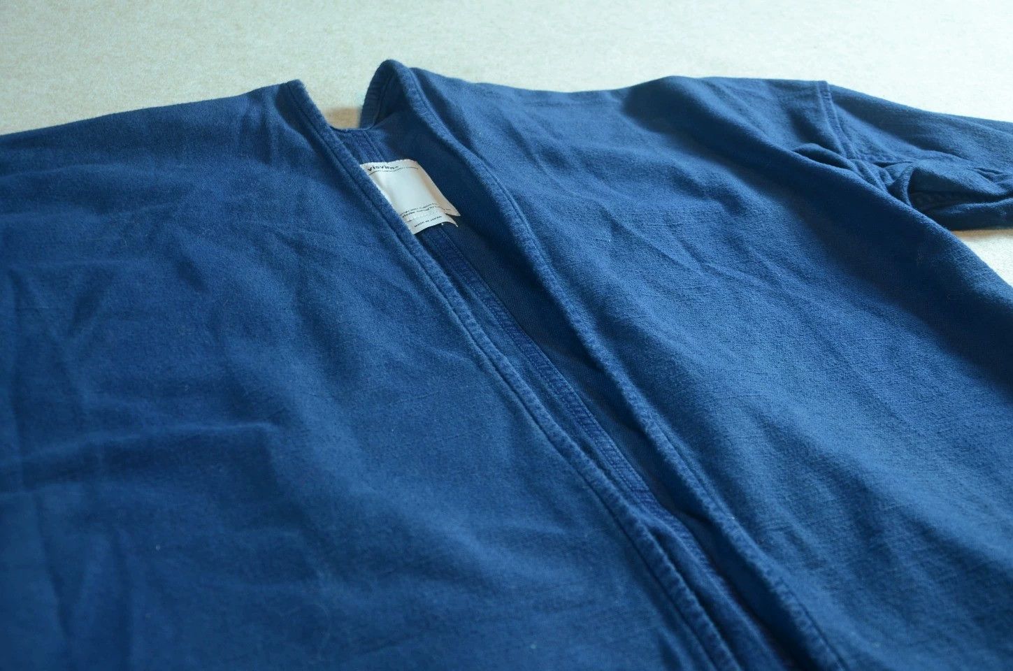 Visvim Visvim Sanjuro Indigo Dyed Denim Haori Robe Size US L / EU 52-54 / 3 - 2 Thumbnail