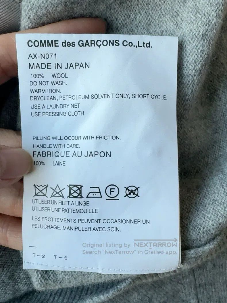 Comme des Garcons Comme Des Garcons Knitted Cardigan Light Gray Large and Sm Size S / US 4 / IT 40 - 7 Thumbnail
