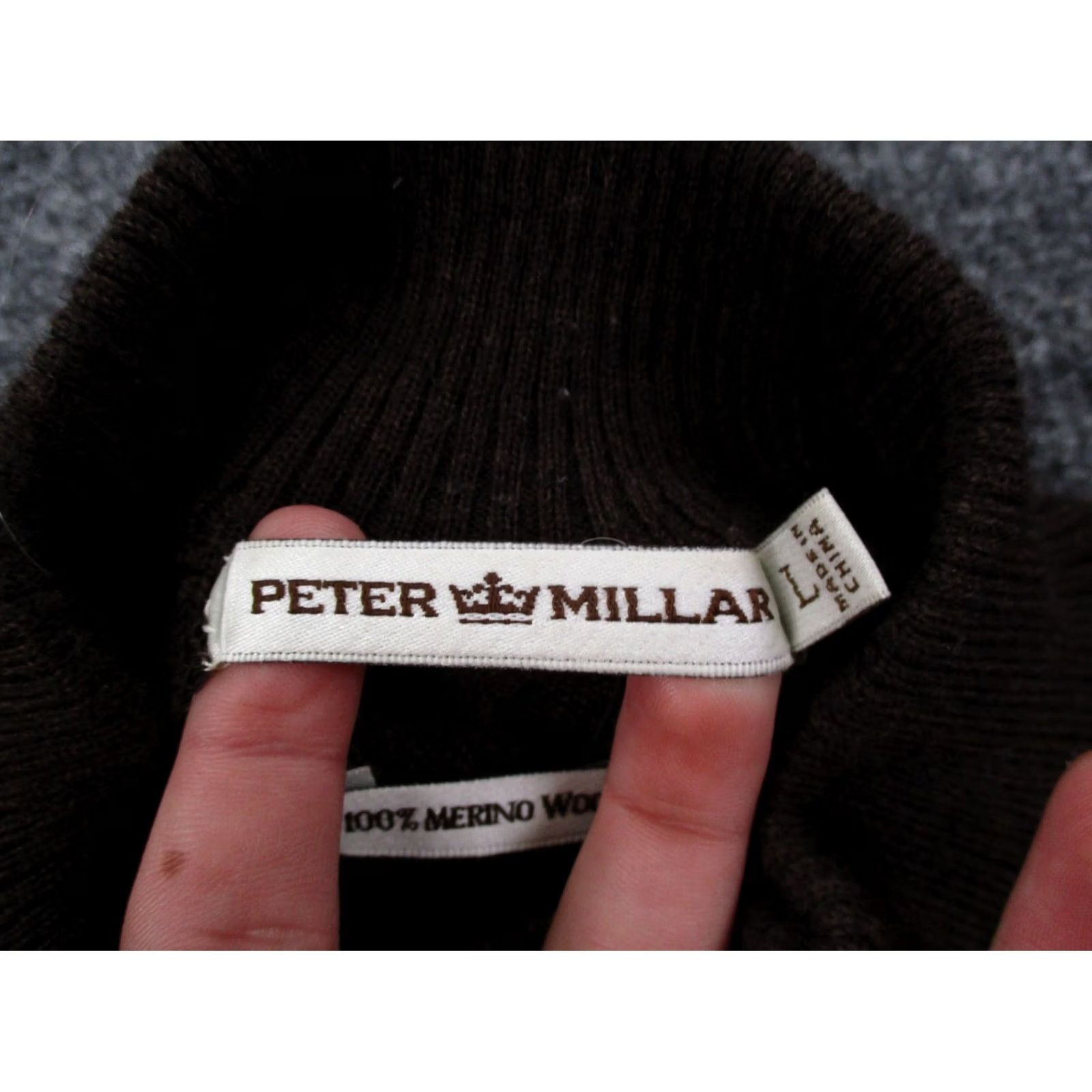 Peter Millar Peter Millar Sweater Mens L Merino Wool Pullover Casual Cable Knit Henley Size US L / EU 52-54 / 3 - 7 Thumbnail