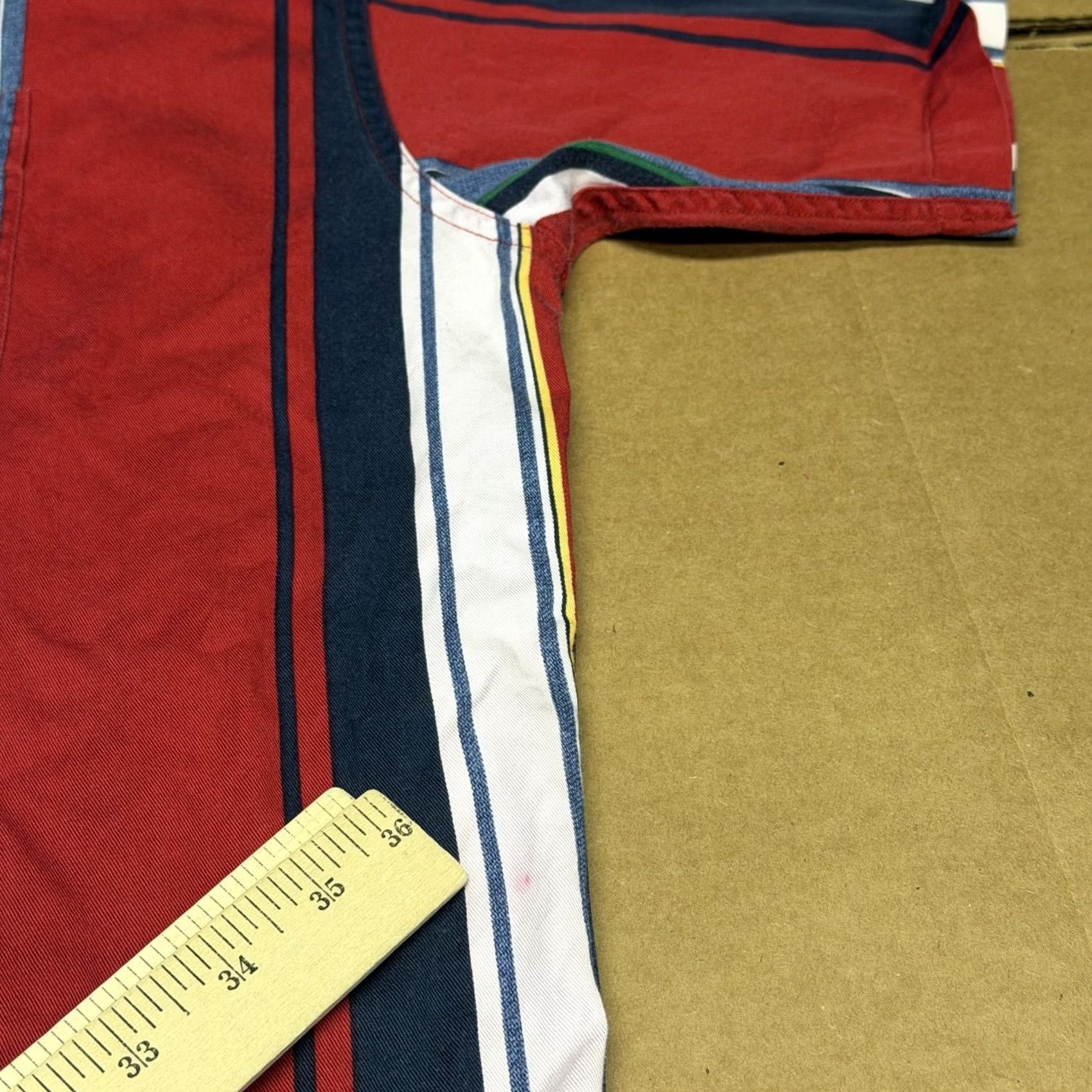 Ralph Lauren Chaps Ralph Lauren Shirt Mens XL Multicolor Stripe Short Sleeve Button Up Cotton Size US XL / EU 56 / 4 - 5 Thumbnail