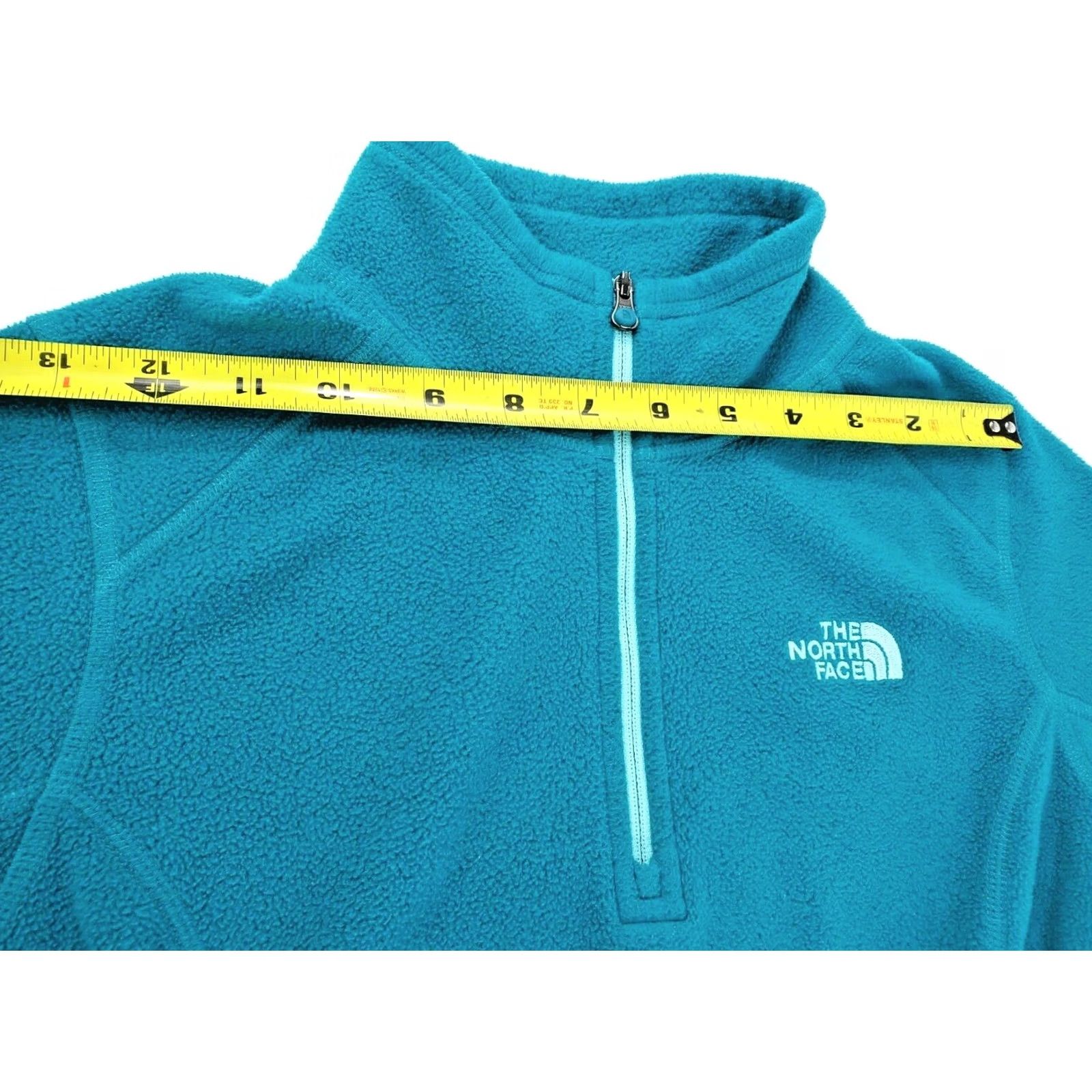 The North Face The North Face Pullover Fleece Midweight Quarter Zip Teal Green-Blue S Womens Size S / US 4 / IT 40 - 6 Thumbnail