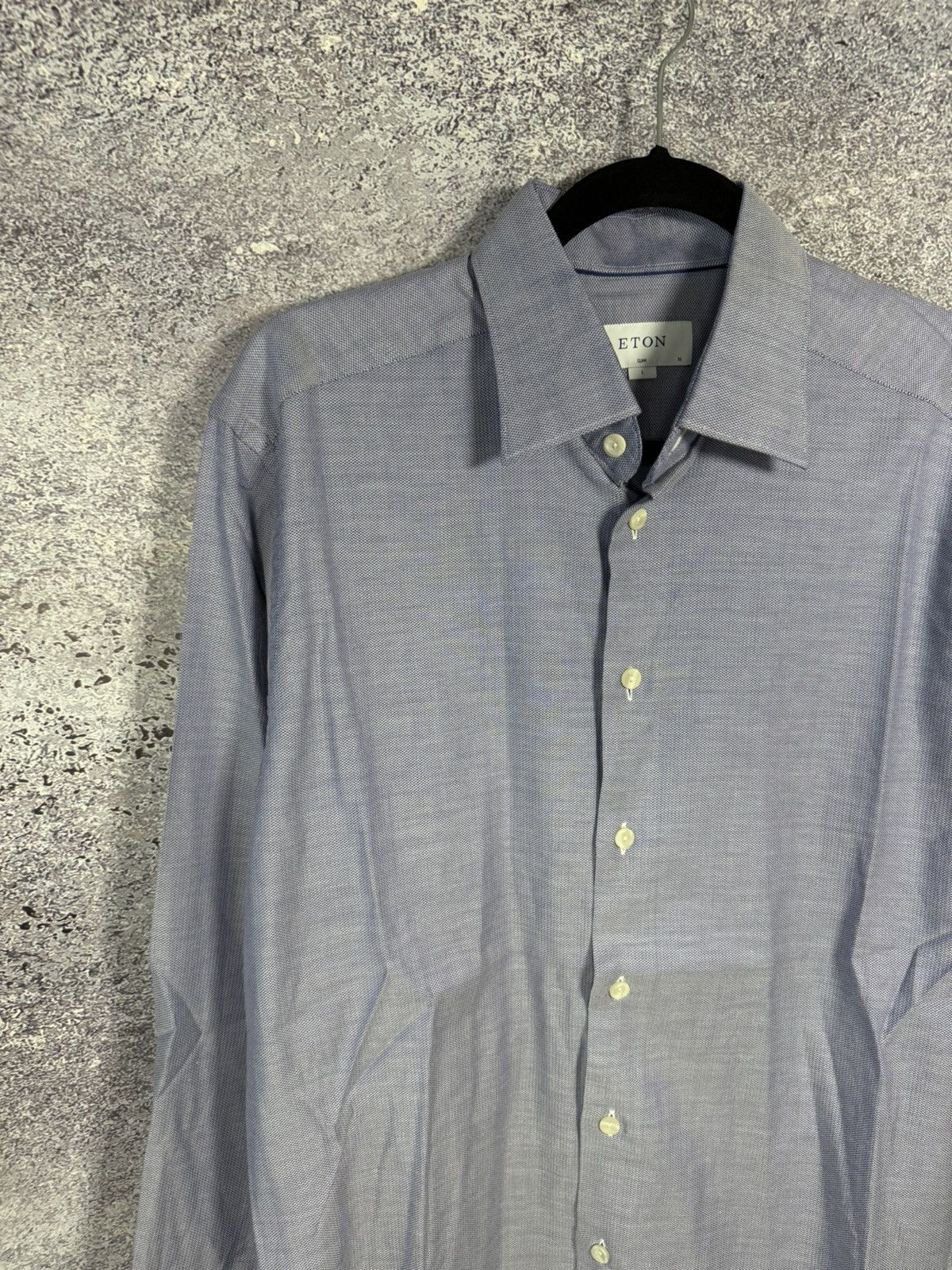 Eton ETON York Slim Formal Shirt Men’s Large Button Up Cutaway Size US L / EU 52-54 / 3 - 2 Thumbnail
