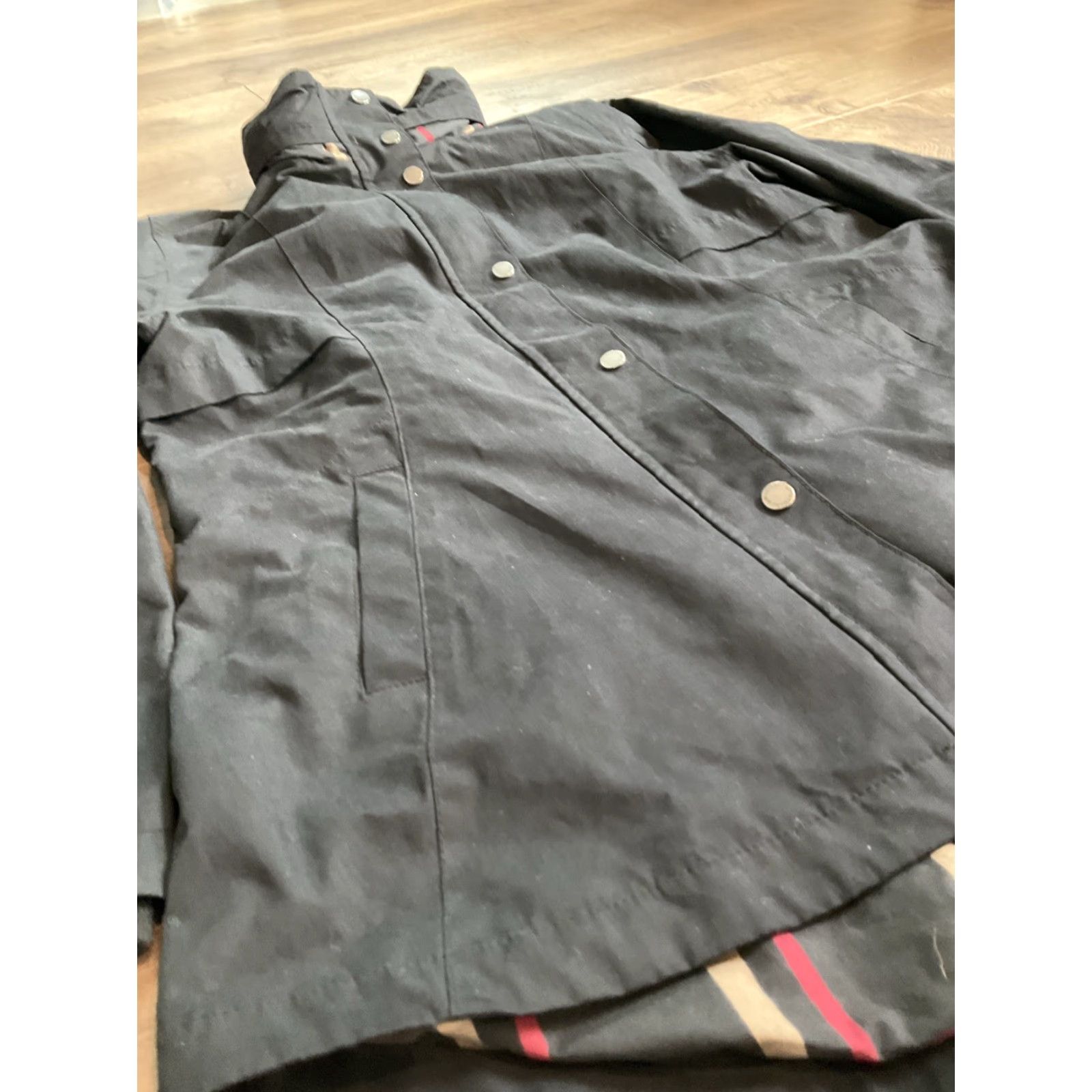 Pendleton Pendleton Misty Falls Anorak Rain Jacket Black Womens Size Medium Plaid Lined Size M / US 6-8 / IT 42-44 - 2 Thumbnail
