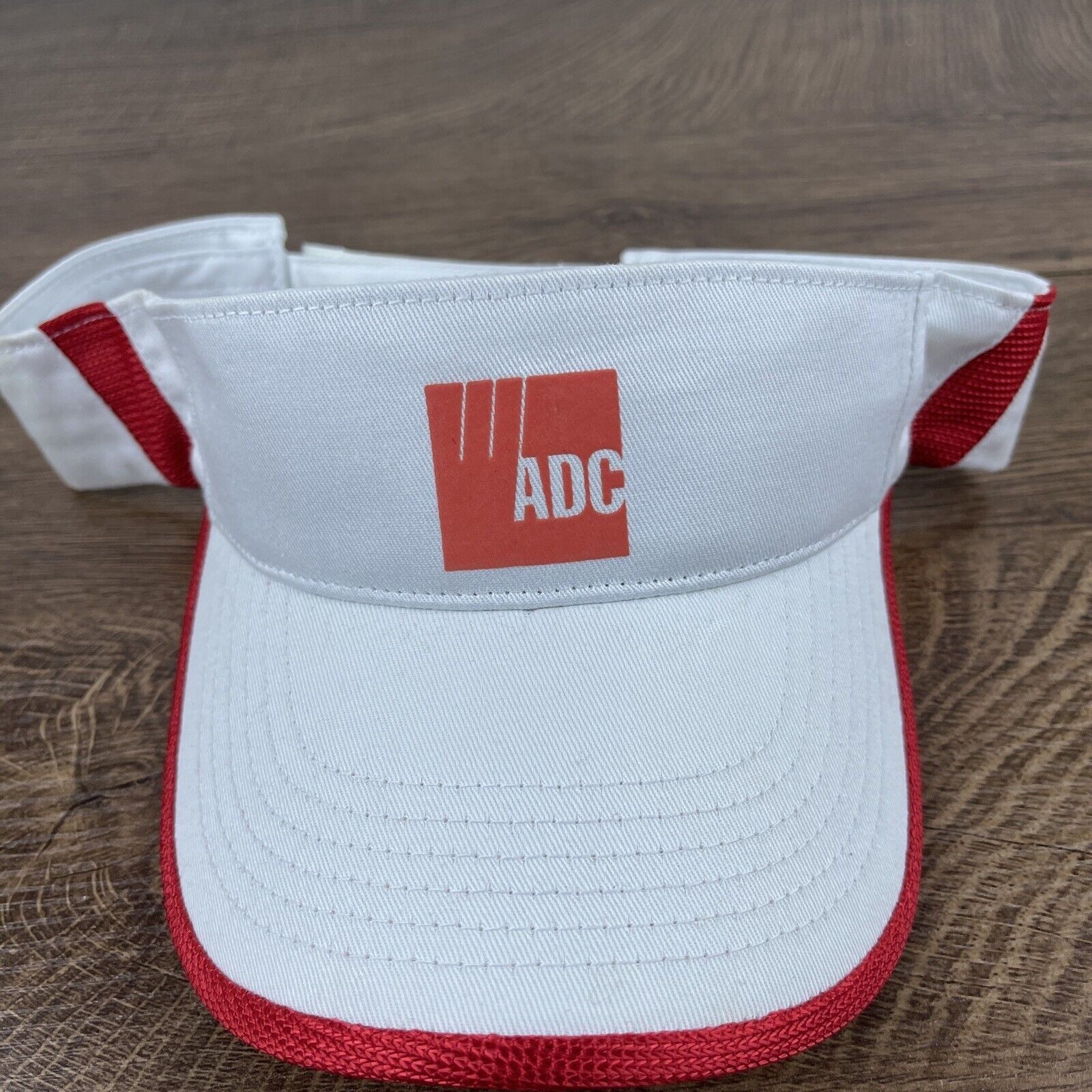Other ADC Visor Cap White Adjustable Hat Adult Size Hat White Cap Size ONE SIZE - 5 Thumbnail