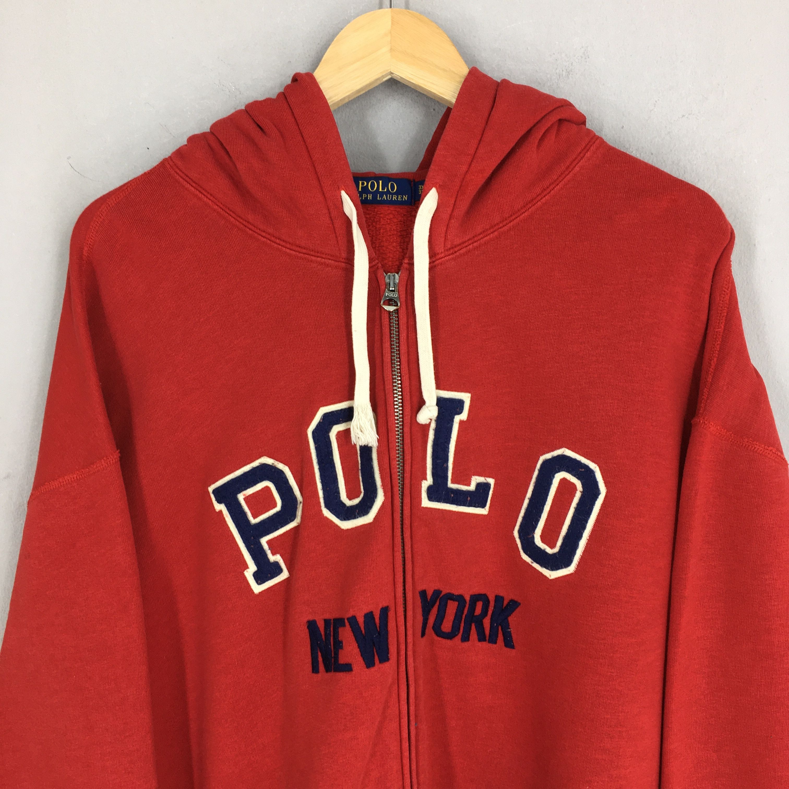 Polo Ralph Lauren Vintage Polo Ralph Lauren New York Zipper Hoodie 3XLarge Size US XXL / EU 58 / 5 - 2 Thumbnail