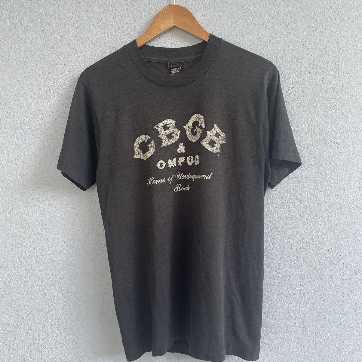Band Tees × Vintage Vintage 80s CBGB OMFUG tshirt Size US M / EU 48-50 / 2 - 1 Thumbnail