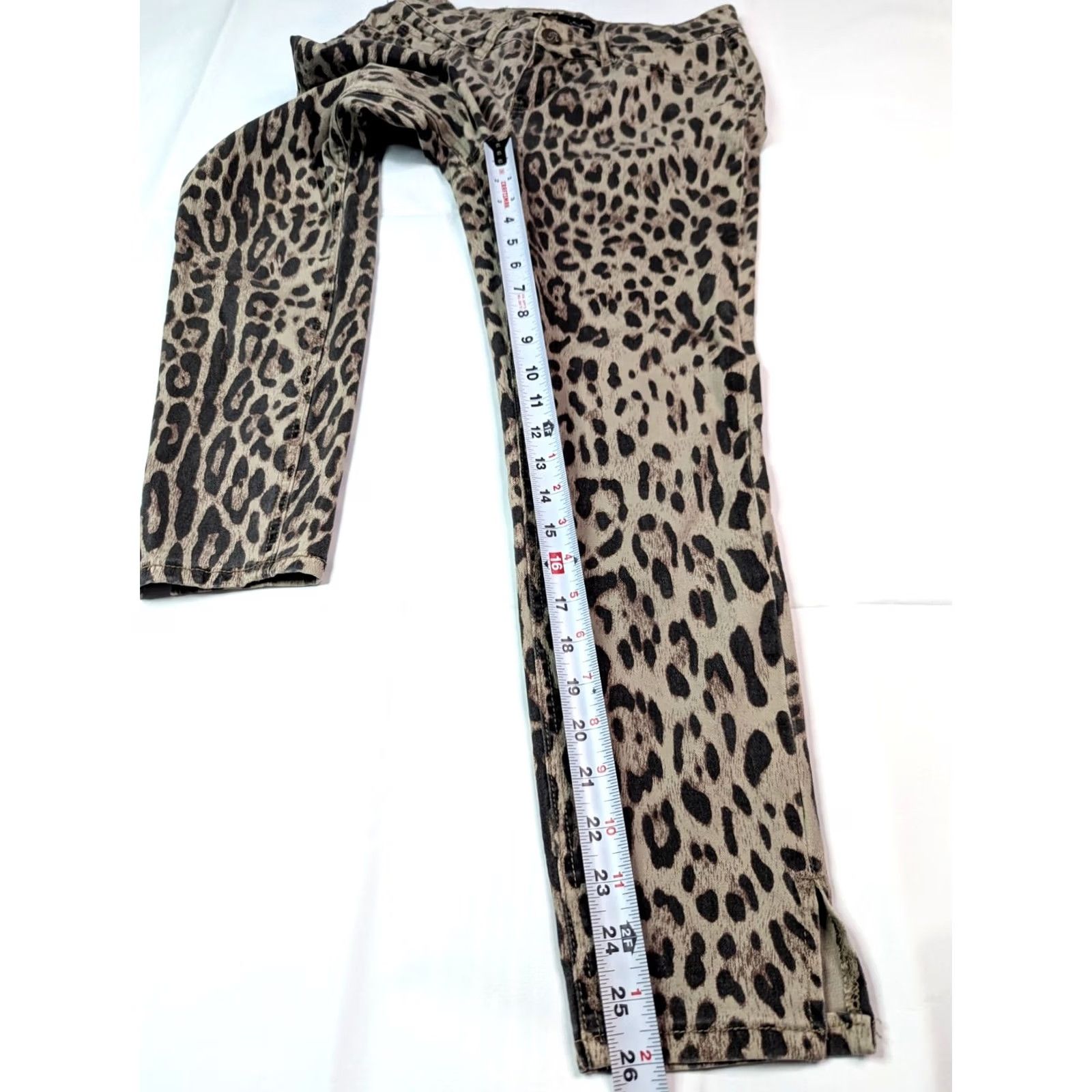 Vintage WannaBettaButt Jeans Skinny 27x26 Leopard Print Denim 6 Women Regular 90s Bohemian USA Levis 515 Closet Quality Daisy Theme Mens? Size 28" / US 6 / IT 42 - 4 Thumbnail
