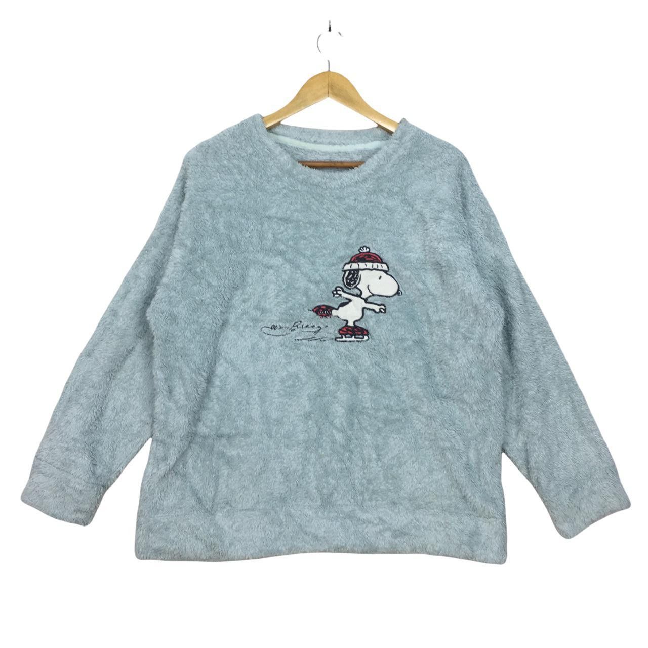 Peanuts Vtg PEANUTS Crewneck Fleece Sweatshirt Big Size L / US 10 / IT 46 - 1 Thumbnail