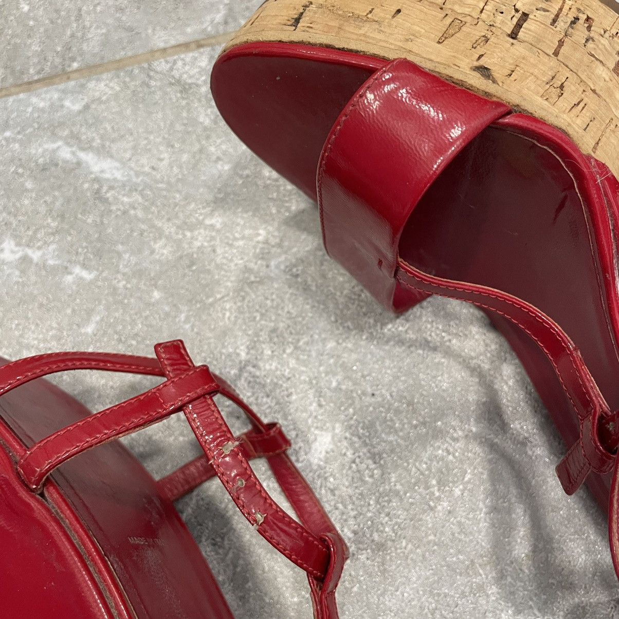 Prada × Vintage 39 PRADA Miu shoes Coral Pink Patent slip Slingback sandals Size US 9 / IT 39 - 12 Thumbnail