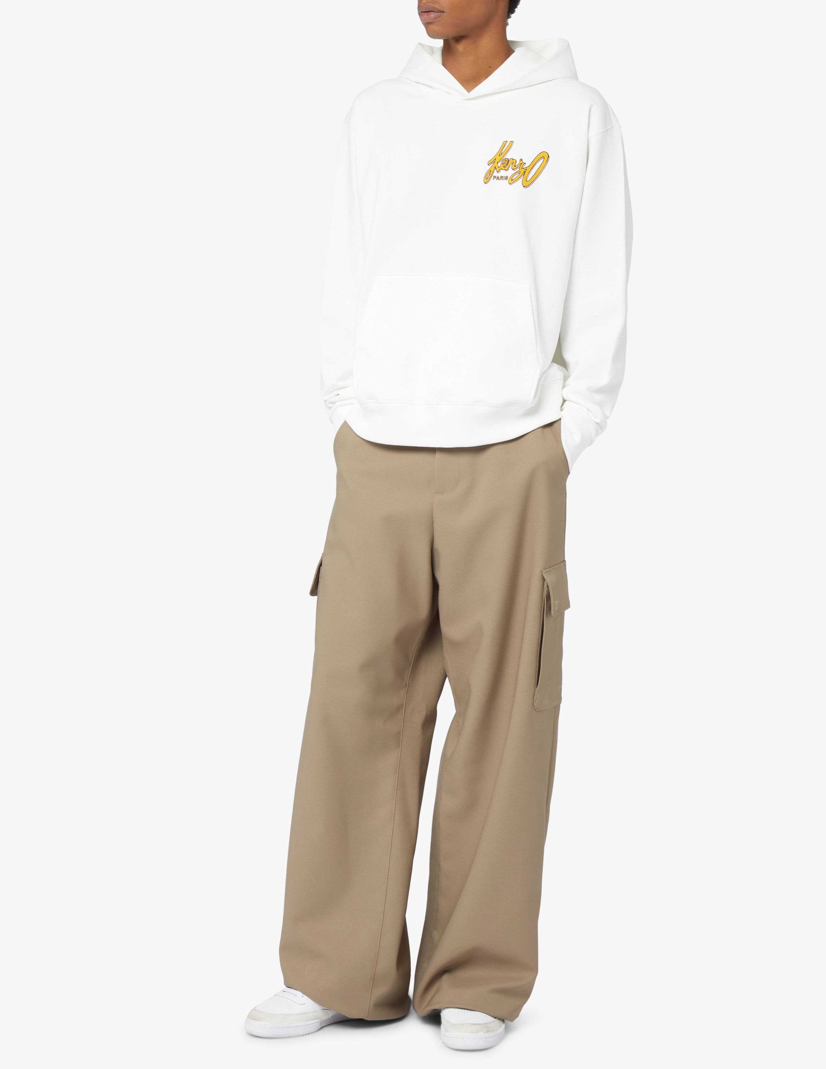 Kenzo o1mris0824 Classic Hoodie in White Size US S / EU 44-46 / 1 - 6 Thumbnail