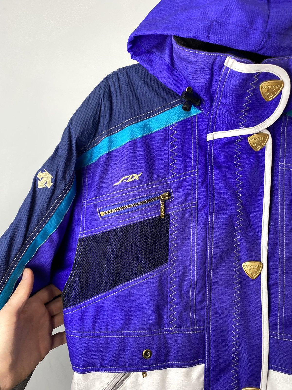 Descente Vintage 1990’s Descente Ski Winter Jacket Gradient Sun Faded Size US M / EU 48-50 / 2 - 5 Thumbnail