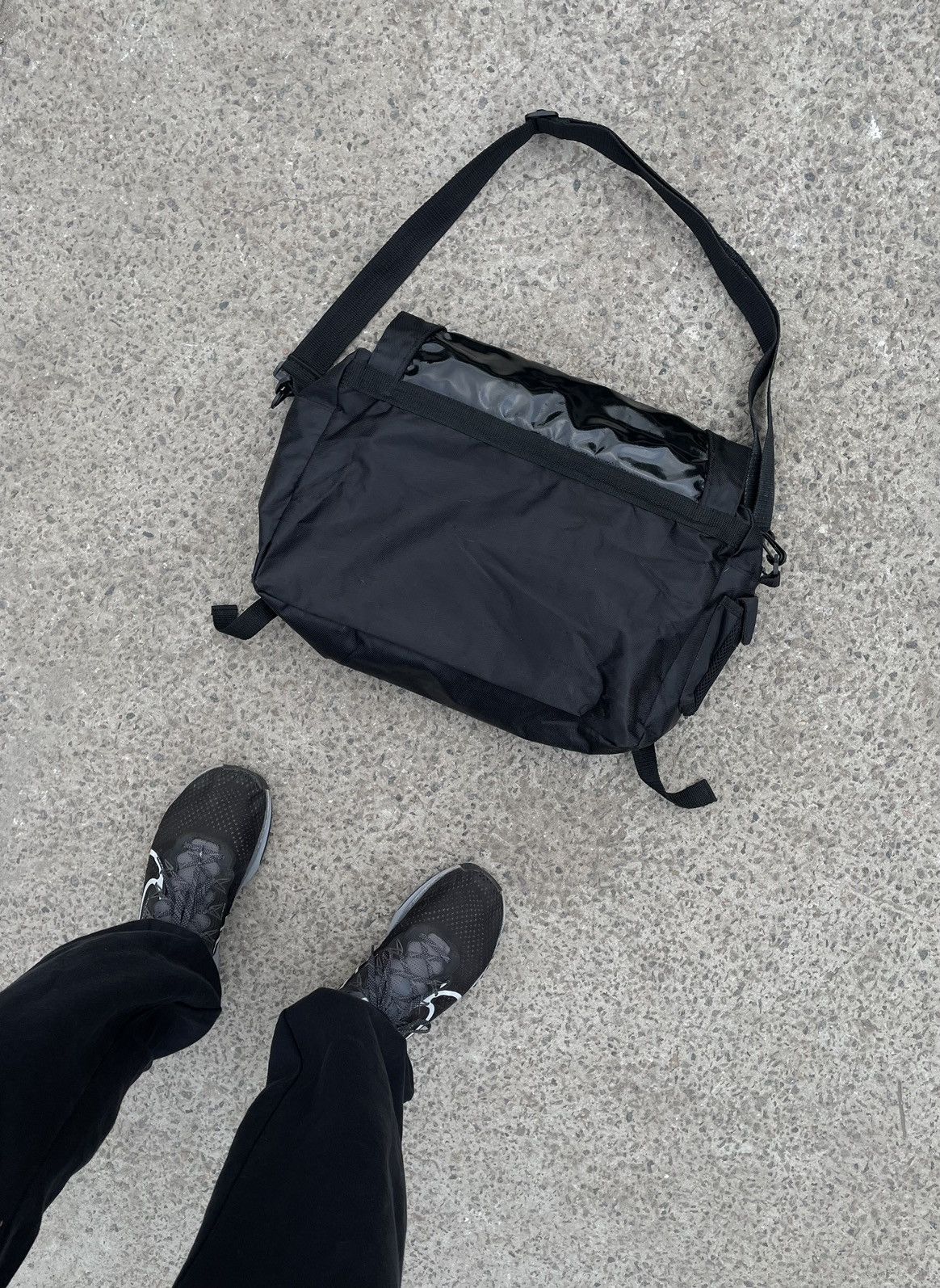 Other 🔥 VINTAGE MESSENGER BAG Y2K CROSSBODY DRILL BLOKECORE 🔥 Size ONE SIZE - 11 Thumbnail