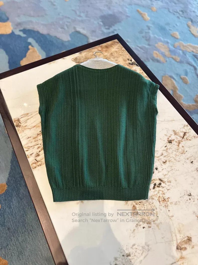 Hermes Hermes Green waistcoat sweater Size S / US 4 / IT 40 - 5 Thumbnail