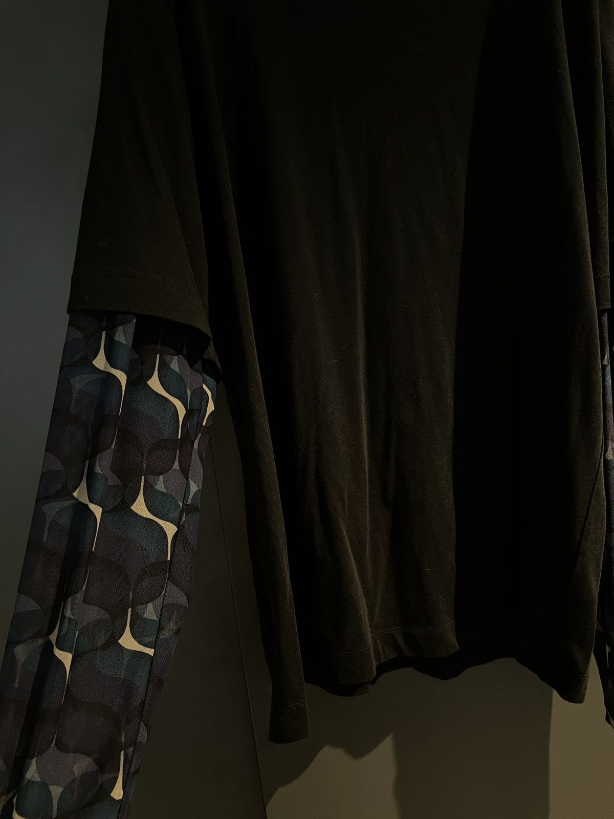 Dries Van Noten Dries Van Noten Black Layered Long Sleeve T-Shirt Size US XL / EU 56 / 4 - 4 Thumbnail