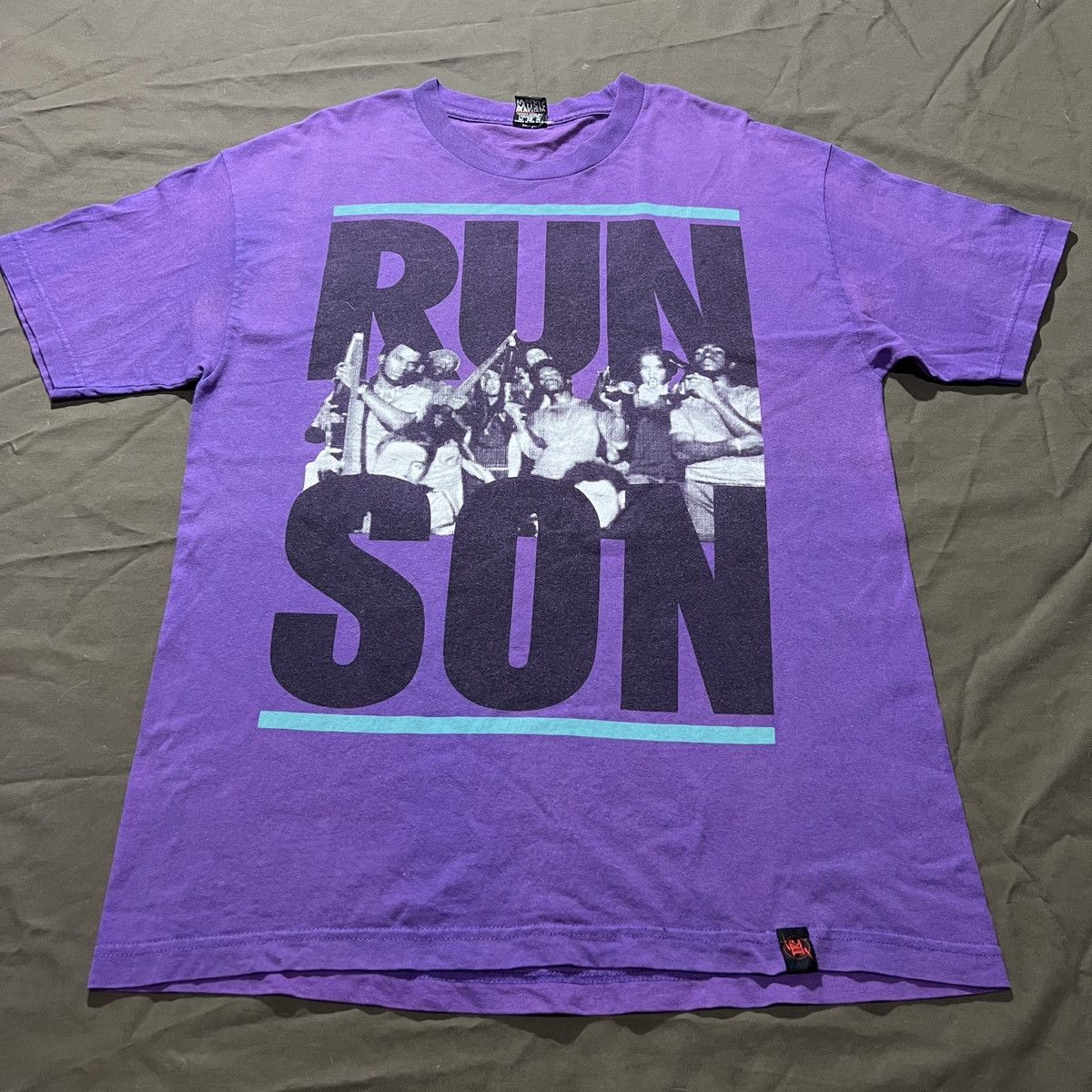 Rap Tees Vintage Y2K RUN SON SOUL FUNK R&B HIPHOP Tee Faded Size US L / EU 52-54 / 3 - 1 Thumbnail