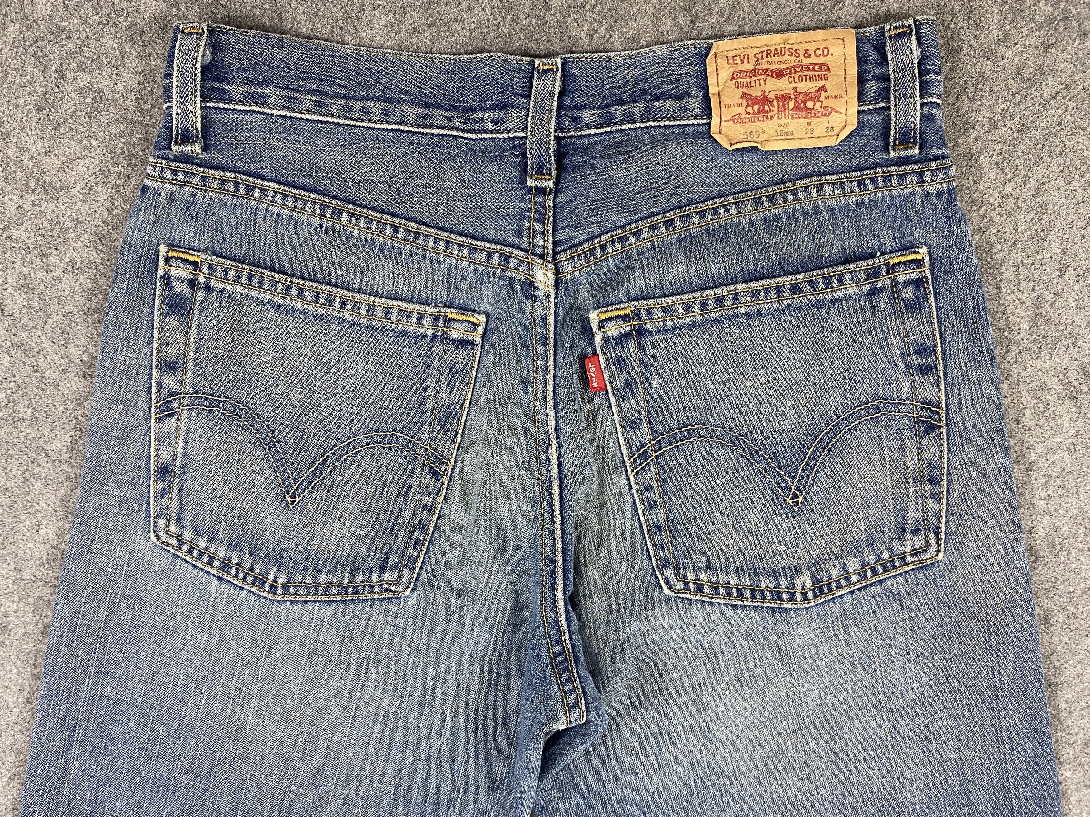 Levi's Faded Blue Vintage Levi's 569 29x28 Denim -JN2089 Size US 29 - 4 Thumbnail