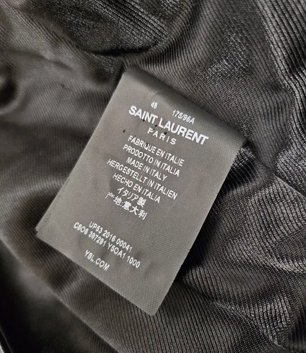 Saint Laurent Paris Saint laurent 16FW all black L01 leather biker jacket sz48 Size US M / EU 48-50 / 2 - 5 Thumbnail