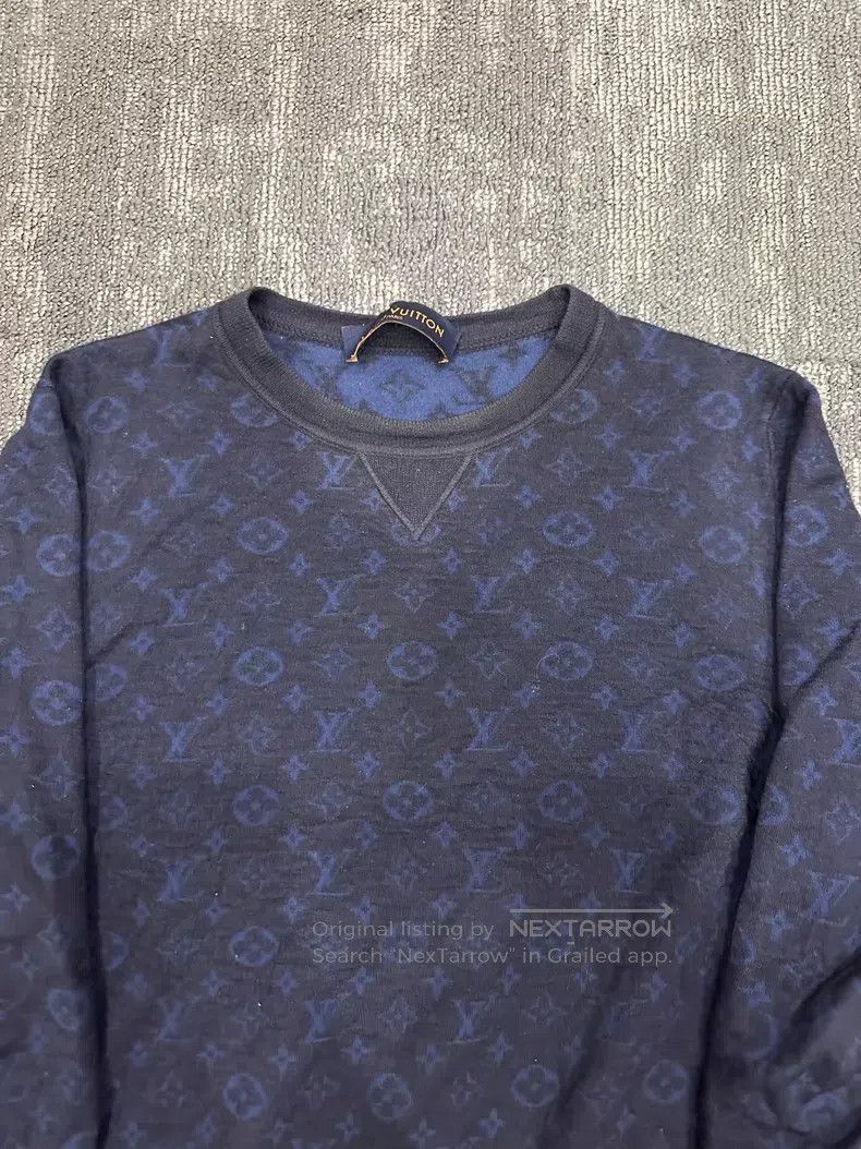 Louis Vuitton Louis Vuitton Long Sleeve Sweatshirt with Printed Wool and Size US L / EU 52-54 / 3 - 3 Thumbnail