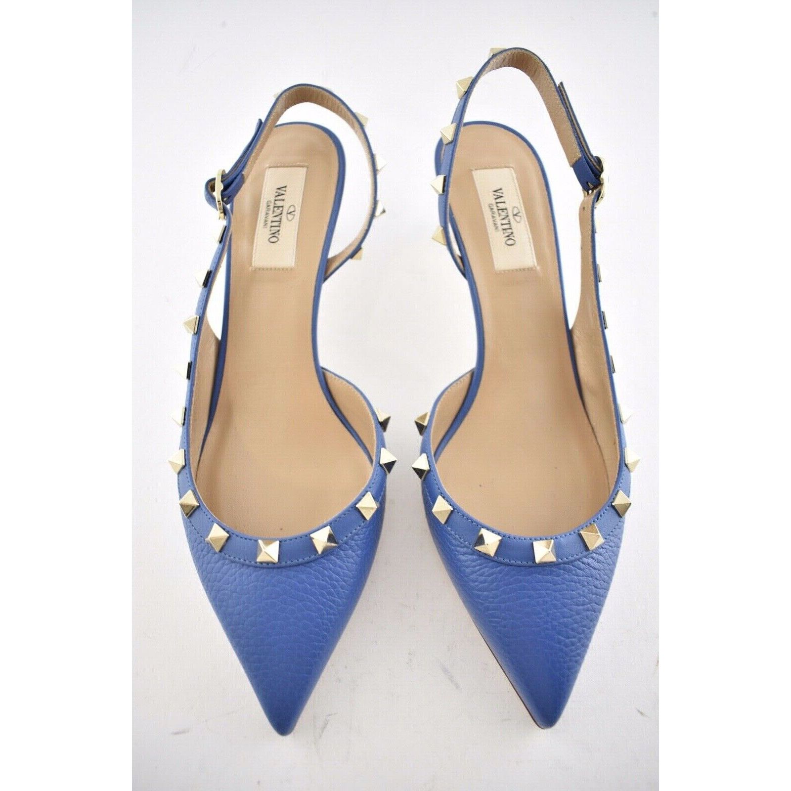 Valentino Rockstud 50 Stud Slingback Strap Sandal Kitten Heel Pump 38 Size US 8 / IT 38 - 7 Thumbnail
