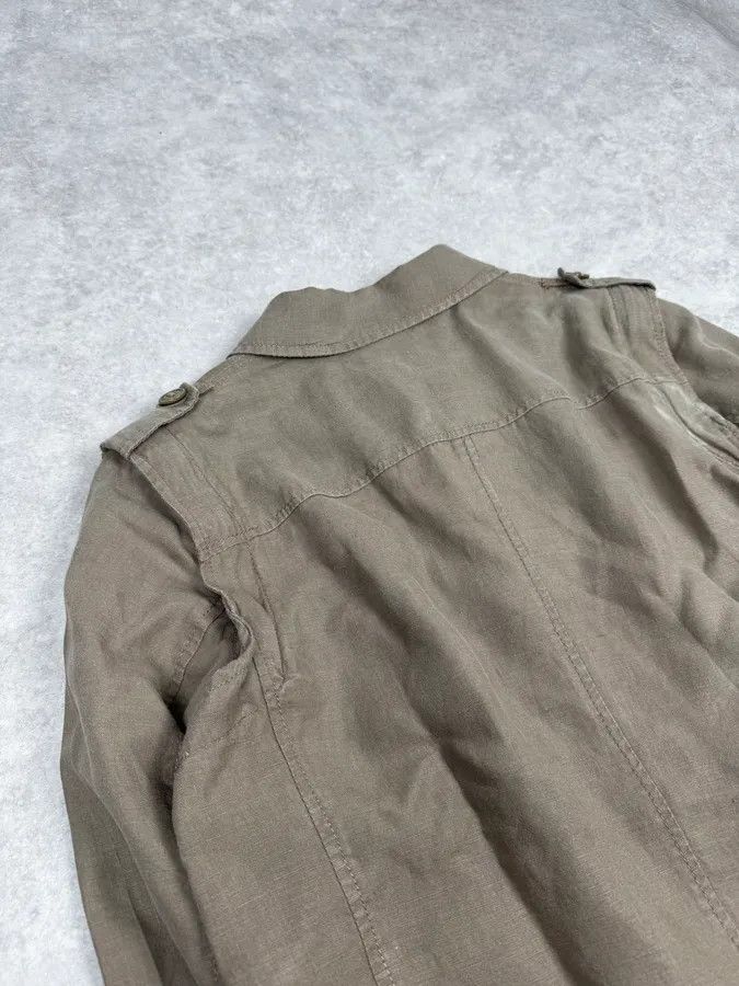 Dolce & Gabbana SS2004 Dolce & Gabbana Beige Linen Buttoned Jacket Size US S / EU 44-46 / 1 - 7 Thumbnail